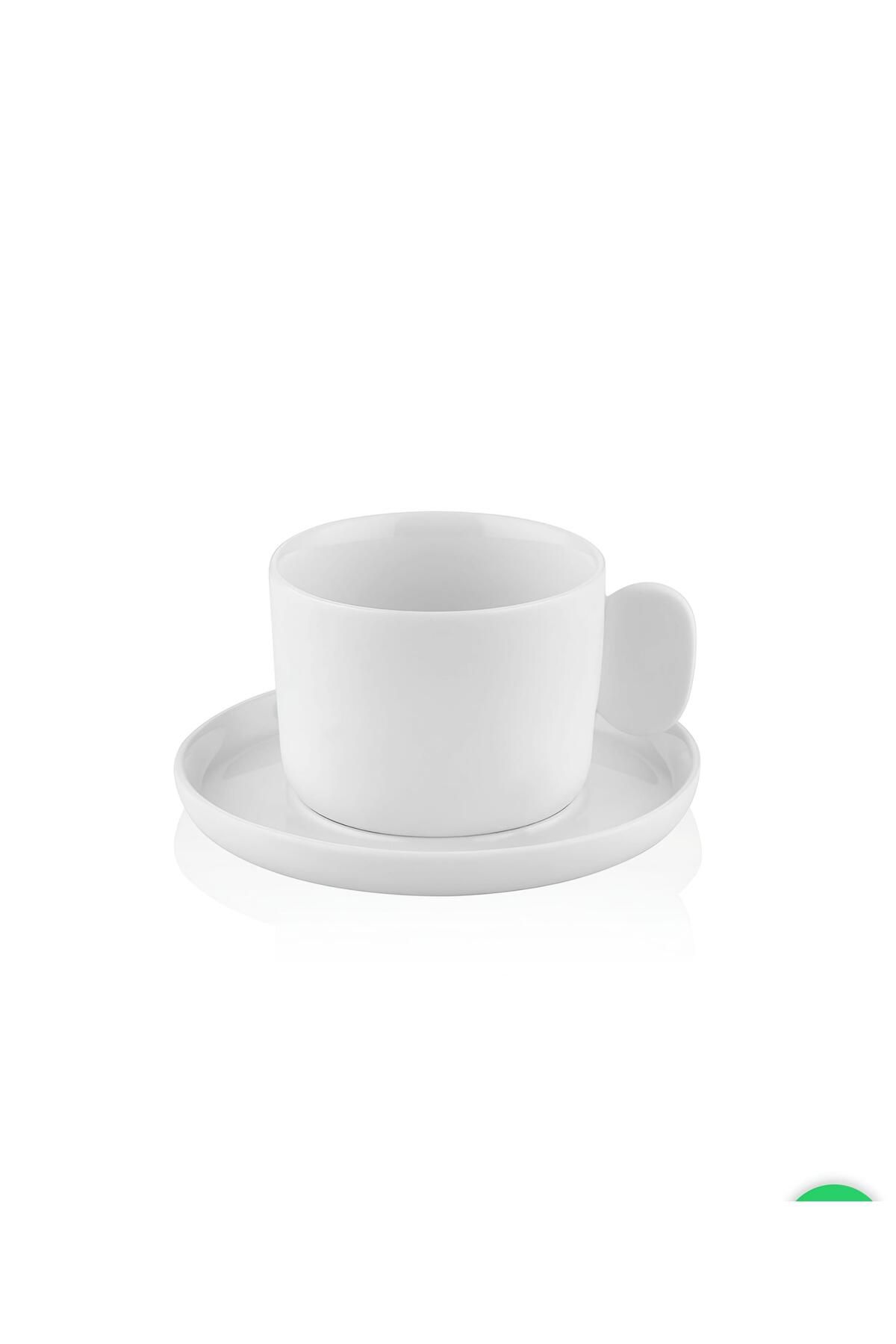 The Mia Beyaz Cotta Çay Fincanı mkn3039