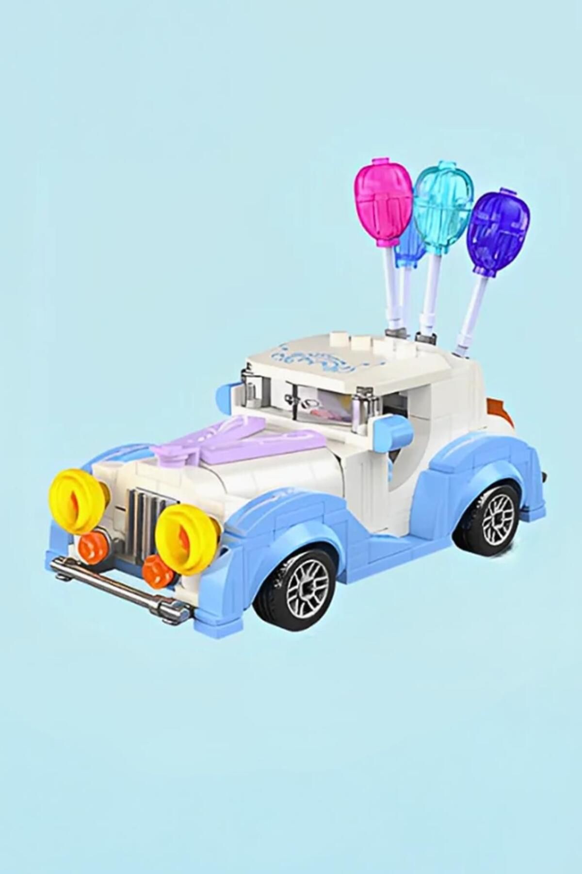 hak-iş oyuncak Balonlu Mini Araba Blok Oyuncak