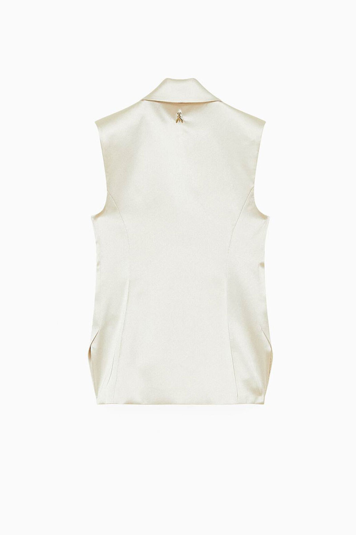 Patrizia Pepe-LONG SATIN VEST - PATRIZIA PEPE - 40, BROWN 5