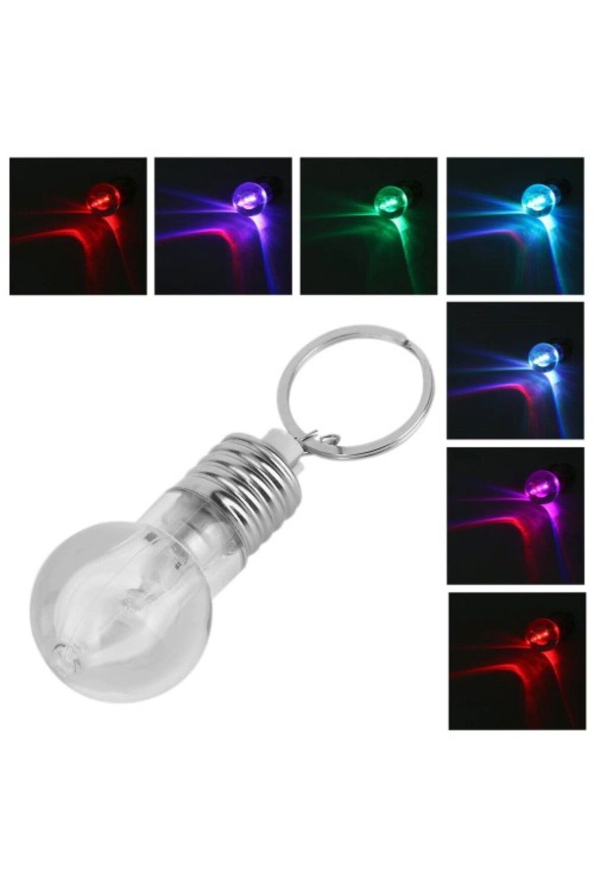 Mu Art Ahşap Led Işıklı Lamba Anahtarlık