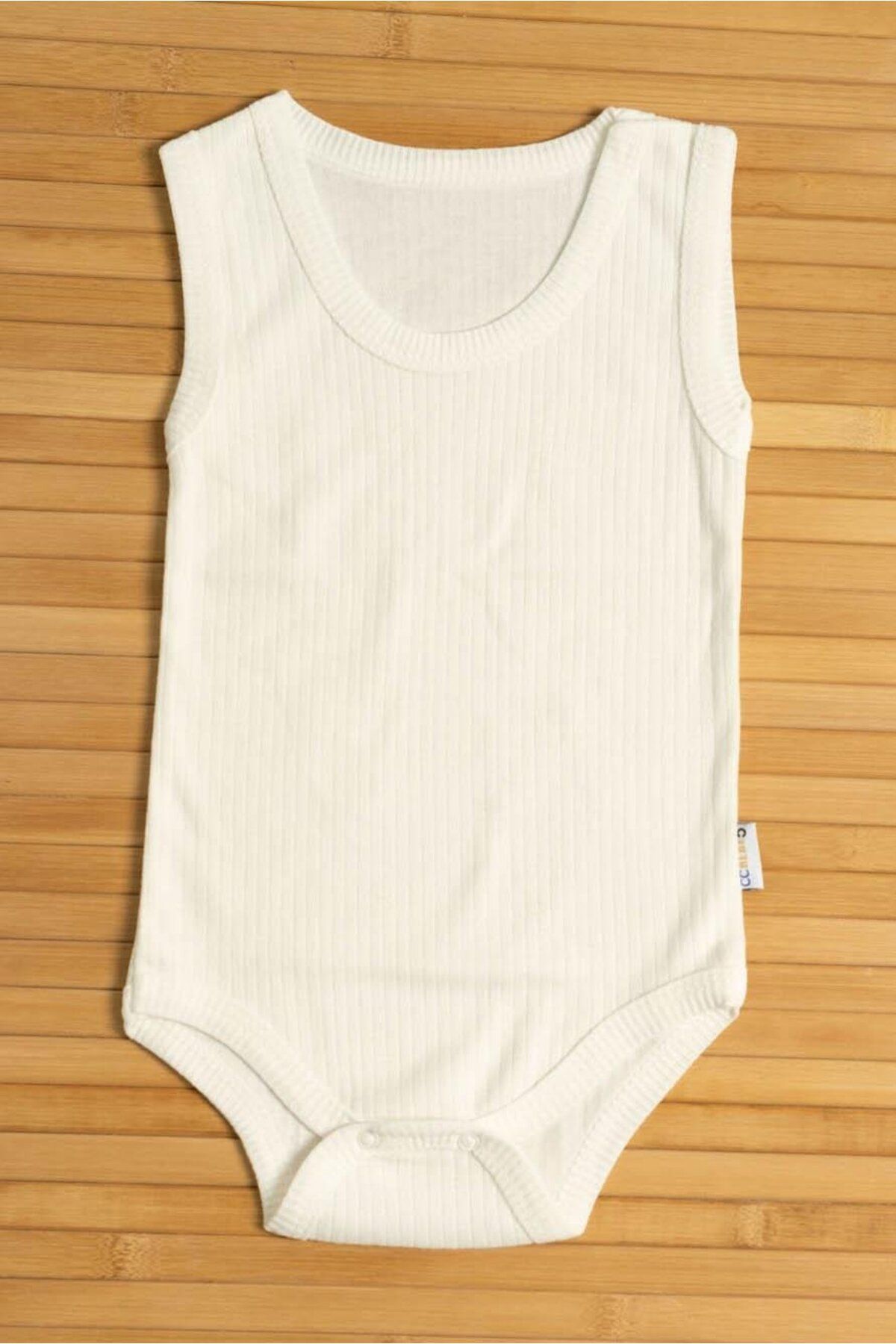 agugu Ribanalı Body Ekru 3-6-9-12 Ay