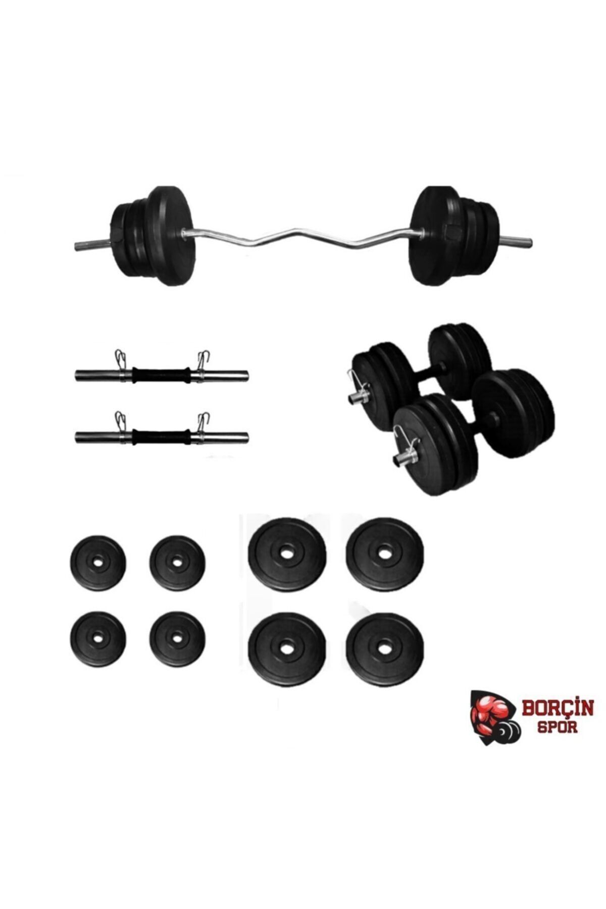 SerenityHaven 35 Kg Z Bar Ve Dambıl Seti