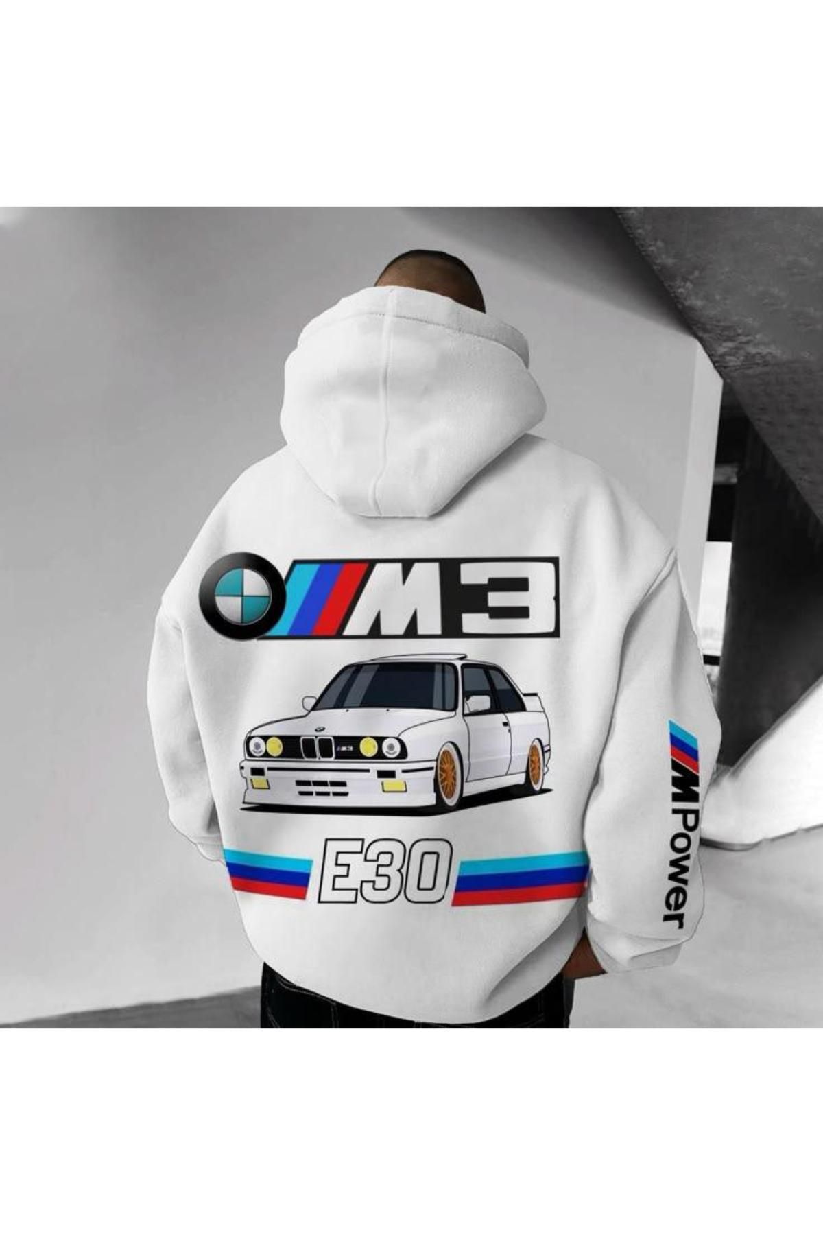 New Shine BMW M3 Baskılı Unisex Oversize Kalıp Sweatshirt