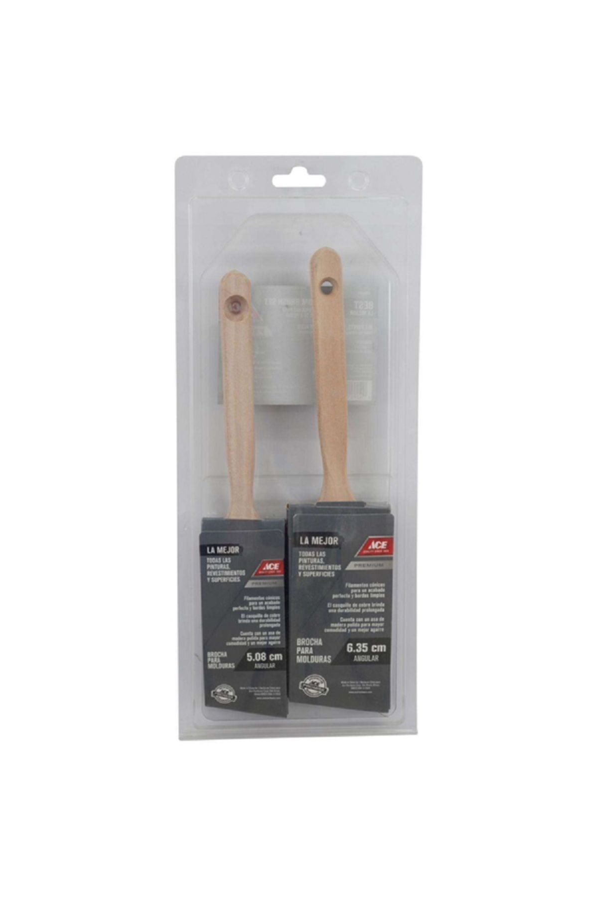 ACE-2-Piece Best Angular Sash Trim Paint Brush Set Multicolor 3