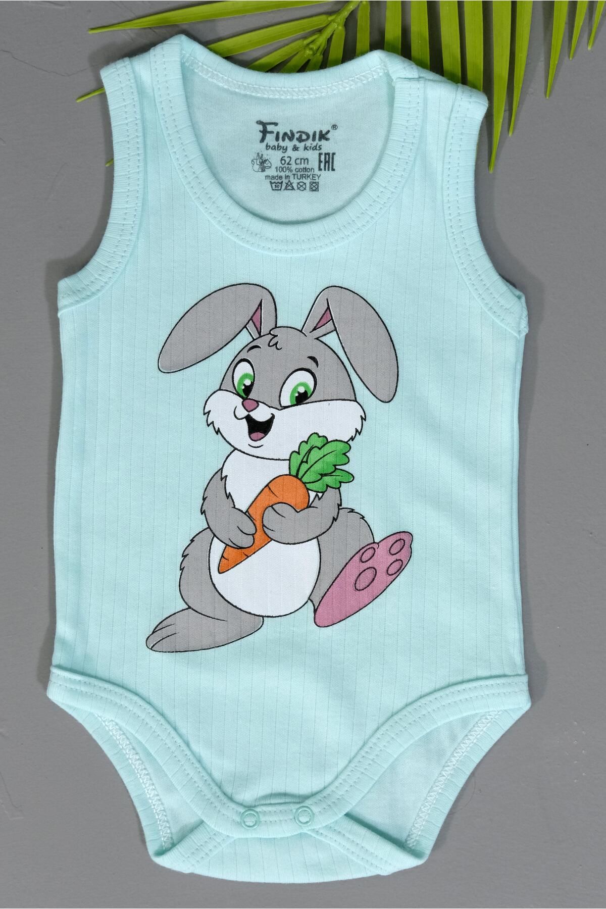 agugu Unisex Mavi Body Çıtçıtlı Bisiklet Yaka Atlet Kol