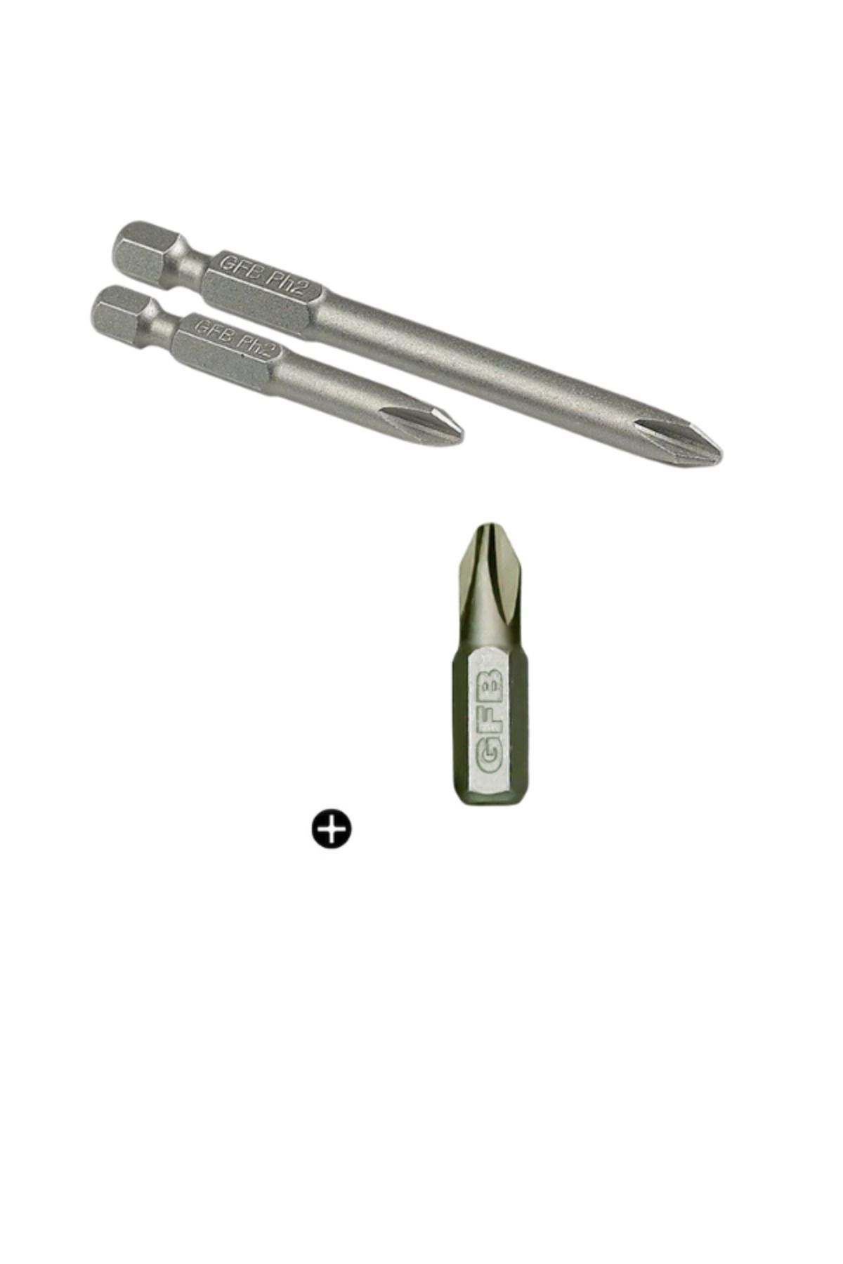 GFB Bits Yıldız Uç Vidalama Matkap Ucu Ph2 X 25mm - 10 Adet