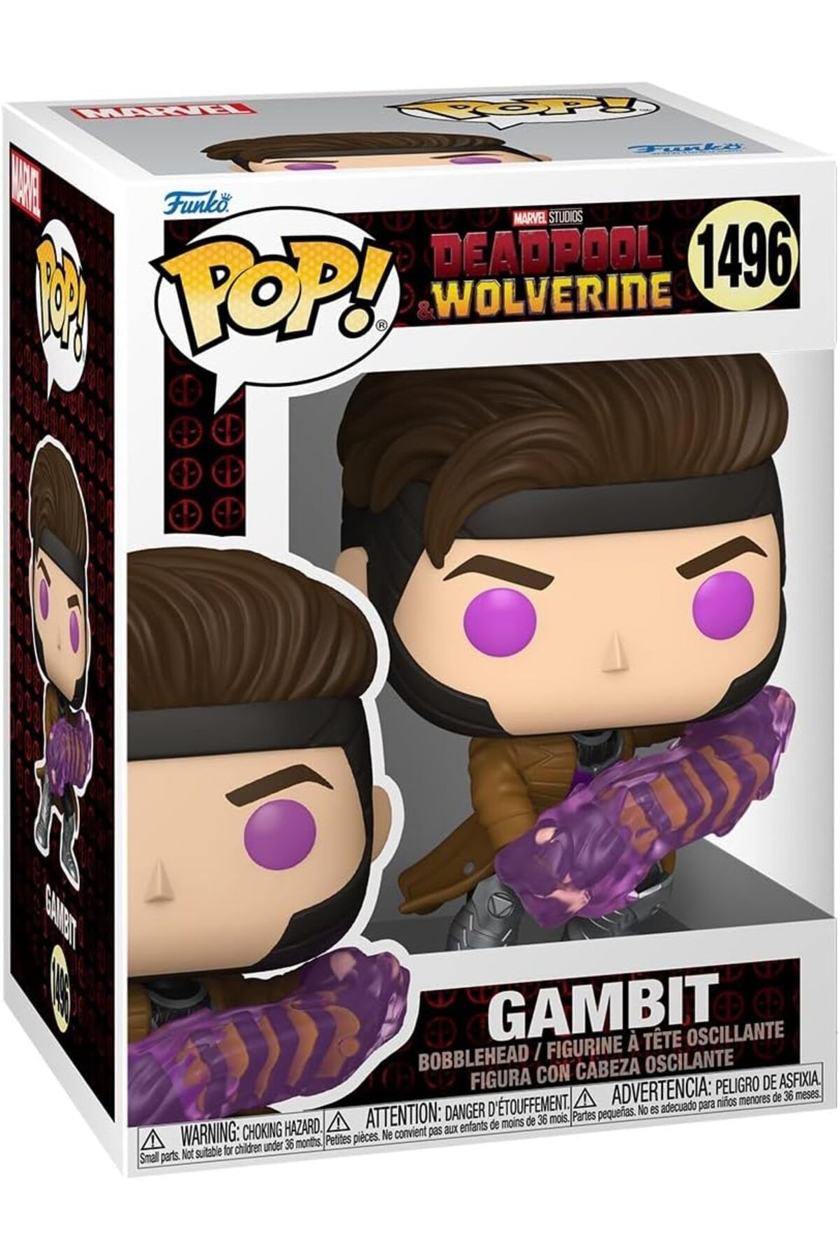 Funko Pop! Marvel: Gambit, Deadpool & Wolverine Figürü, Resmi Koleksiyon Ürünü