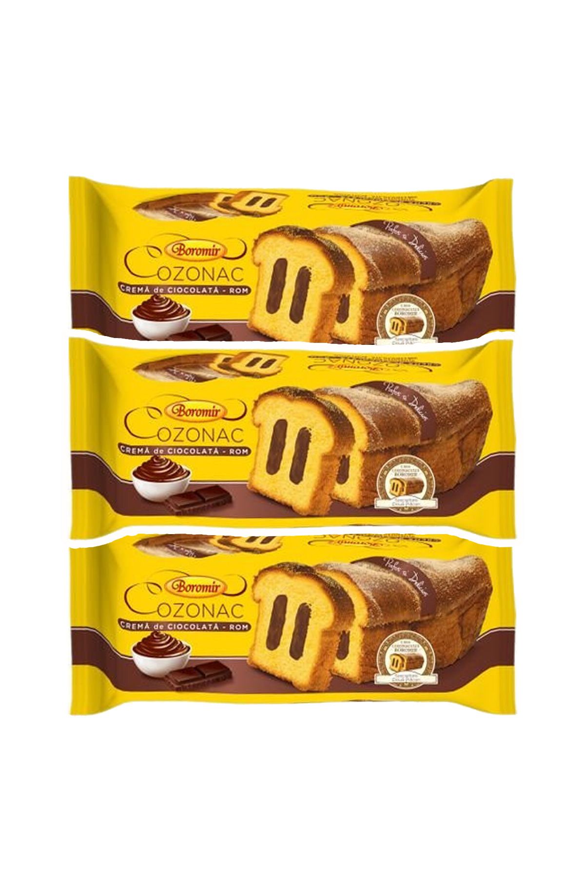Boromir Tort Cozonac Ciocolata Si Rom 450 G X3buc - One Size