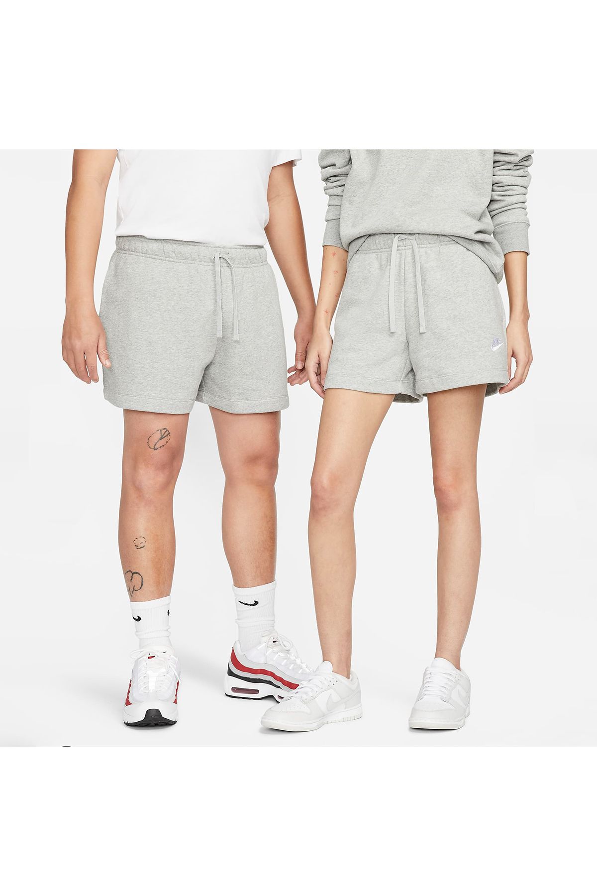 Nike Sportswear Club Fleece Kadın Gri Şort