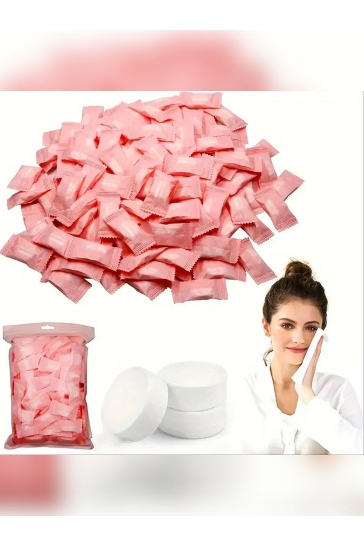 Sakura Tek Kullanımlık Seyahat Havlusu (50 Adet)