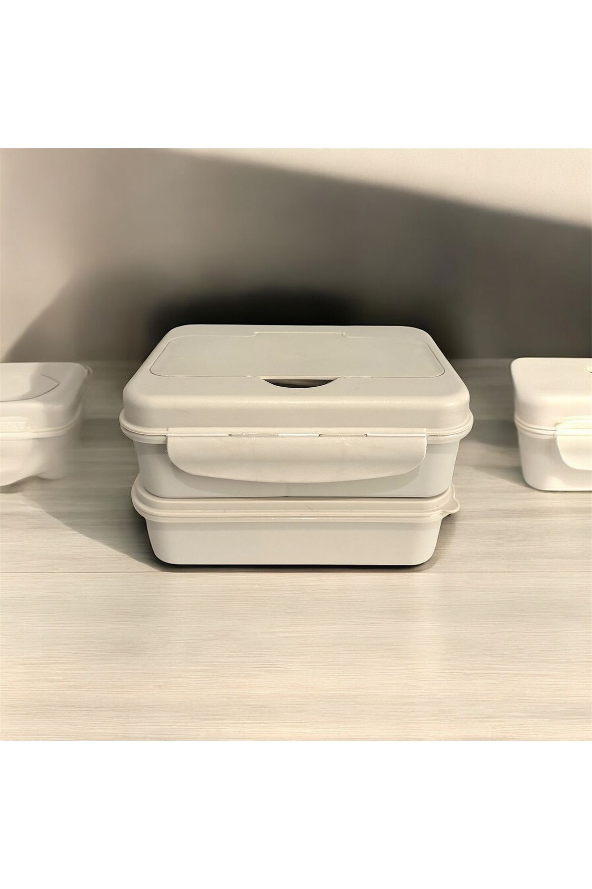 Balars Home Bölmeli Çift Katlı Saklama, Beslenme, Yemek Kabı