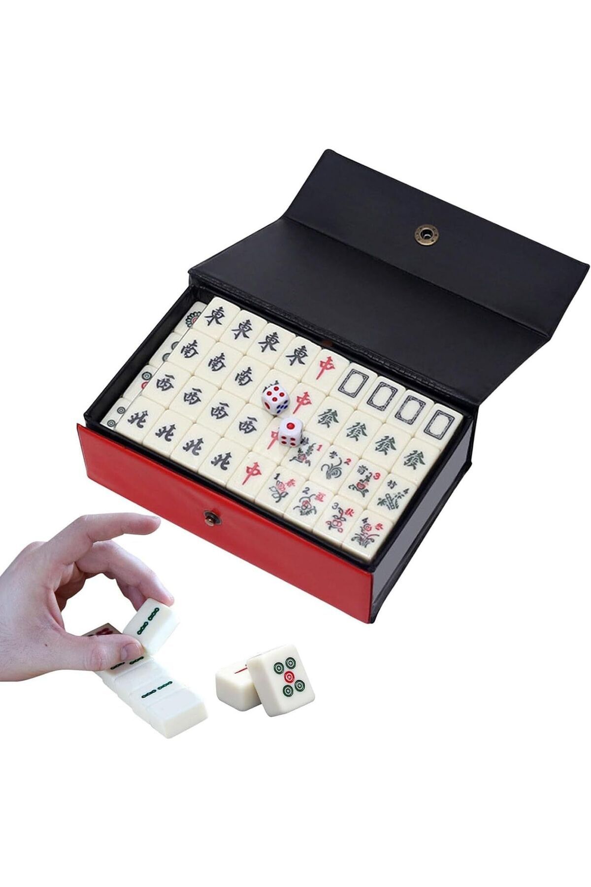 ALBARSHA 144 Parça Mahjong Oyun Seti