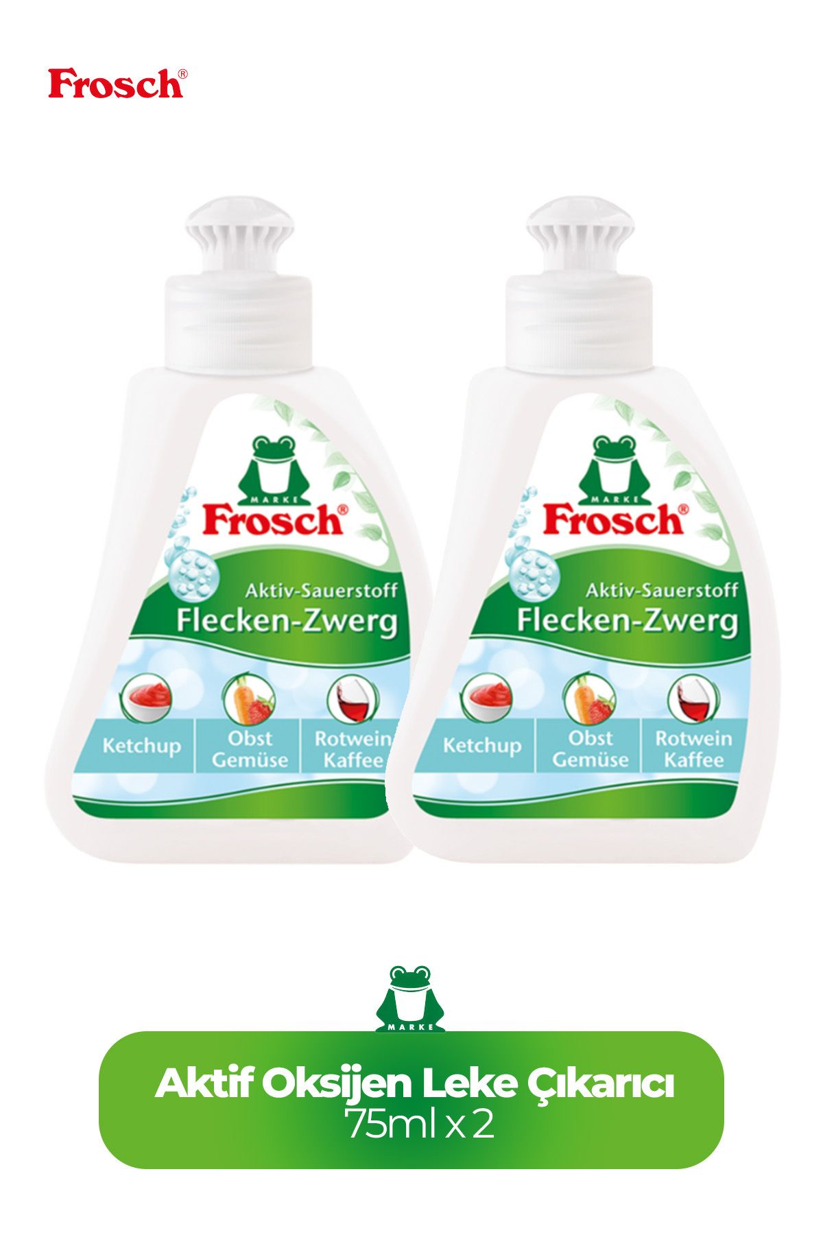 Frosch Aktif Oksijen Leke Çıkarıcı 2'li (2* 75 ml)