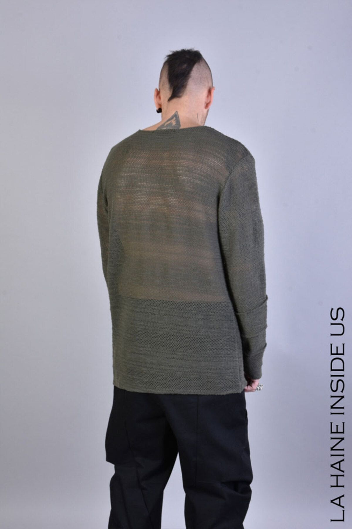 La Haine Inside Us-REGULAR NET BLOUSE - LA HAINE INSIDE US - BLACK, M 3