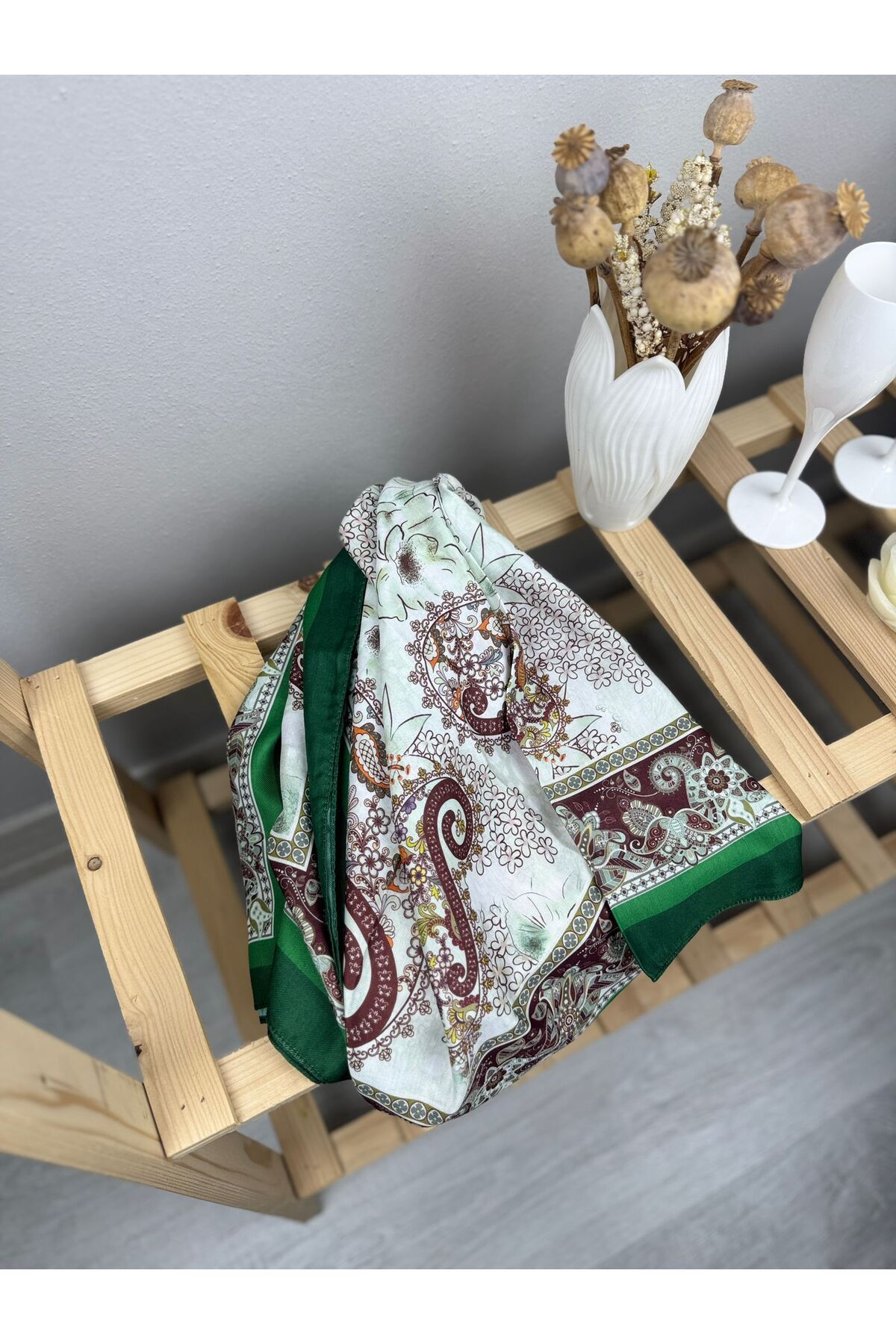esmelstore Desenli Eşarp Şal