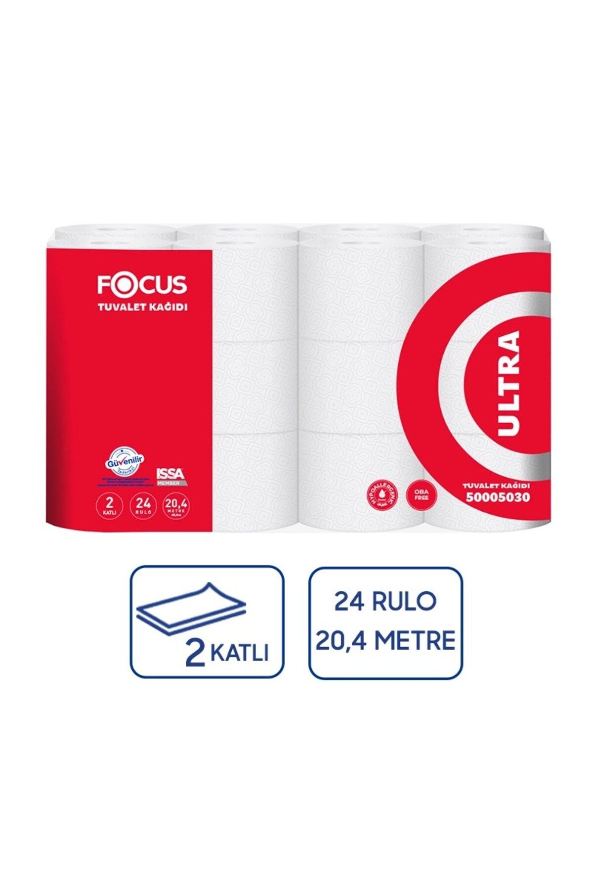 Focus ULTRA TUVALET KAĞIDI 24X3 72 Lİ PAKET