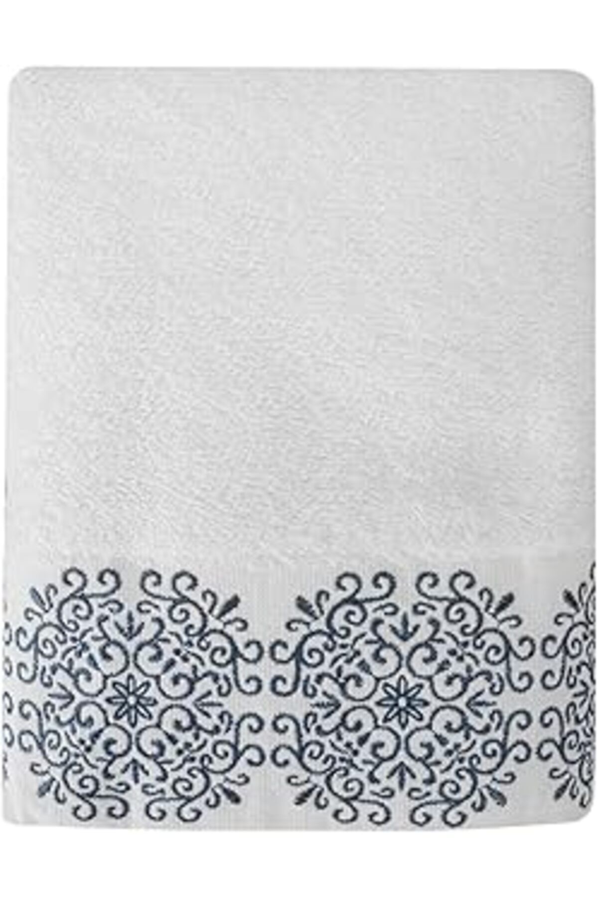 Pazarcan Porland Sty Sabre Nakışlı Beyaz Havlu 50X90