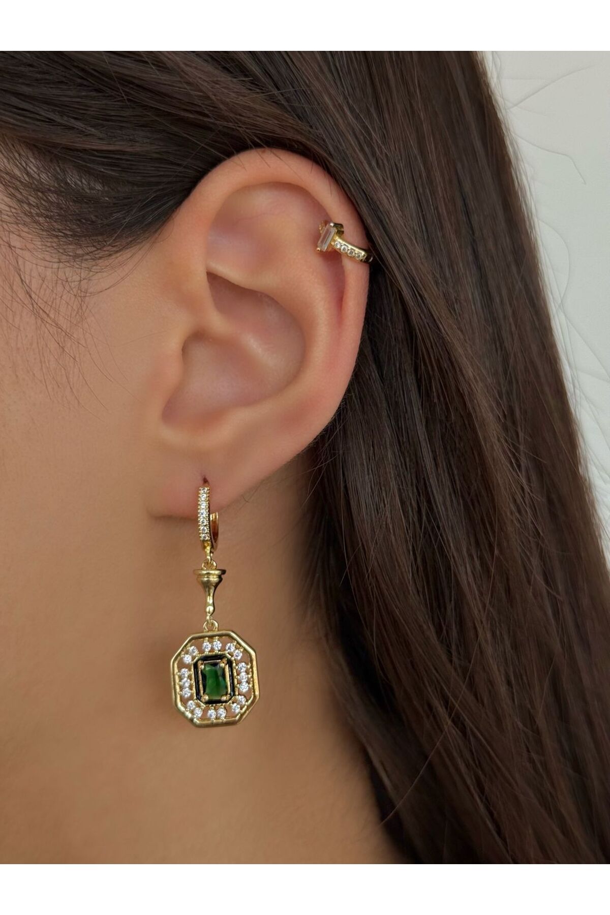h&b design jewel Çelik Leyla Küpe