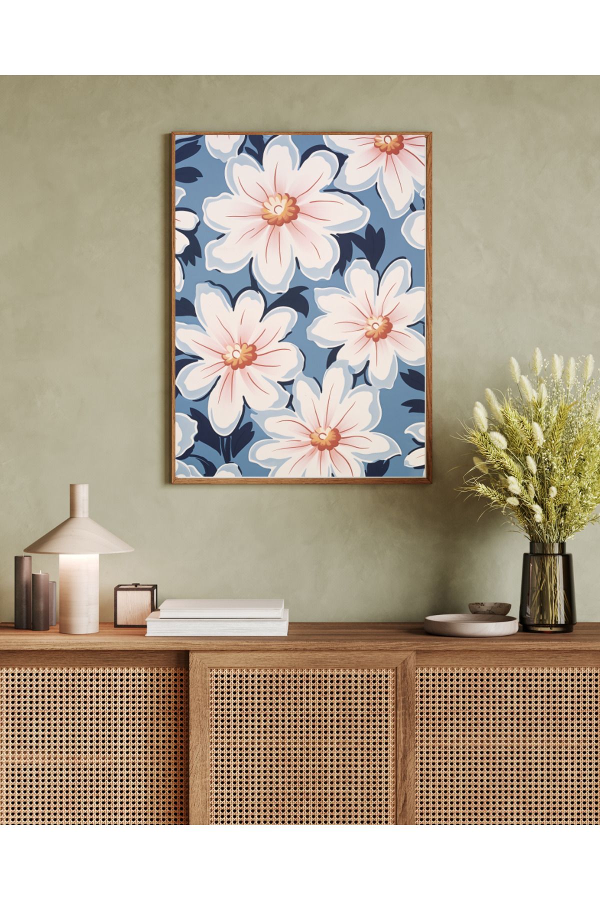 woodhomeworks tek parça salon ofis dekor tablo