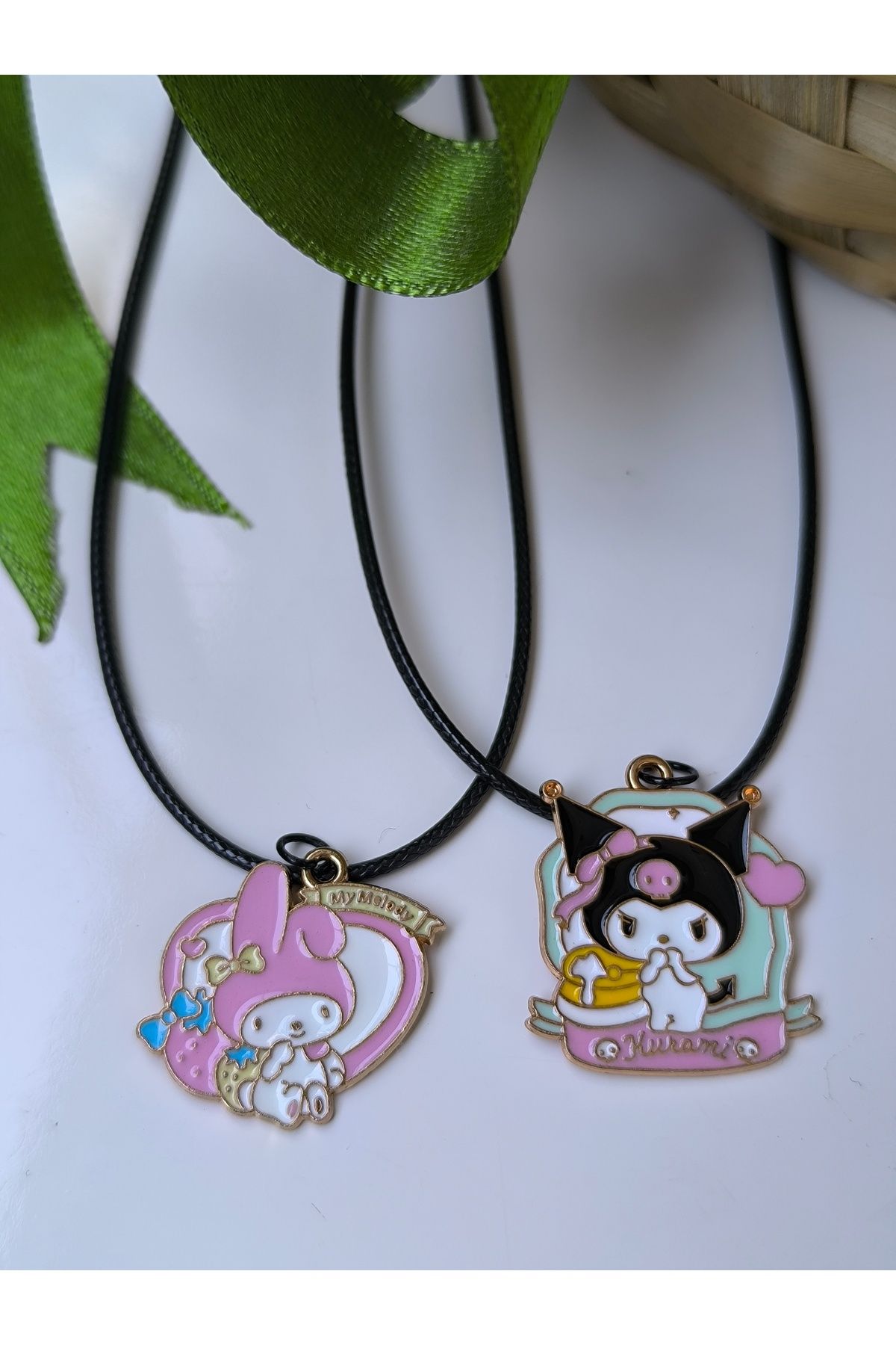 Esey Dizayn Kuromi ve Melody Çift Kolye