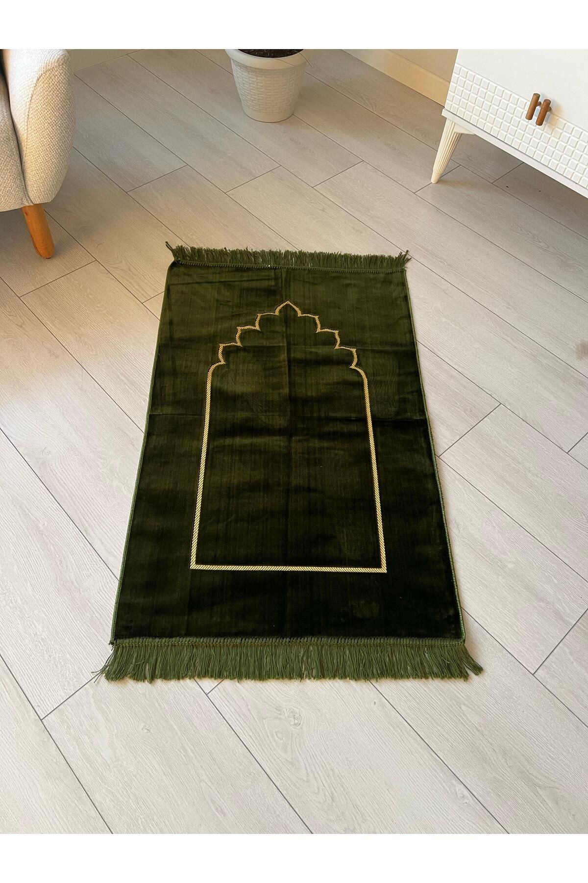 hicazavm Kaliteli Kadife Namaz Seccadesi