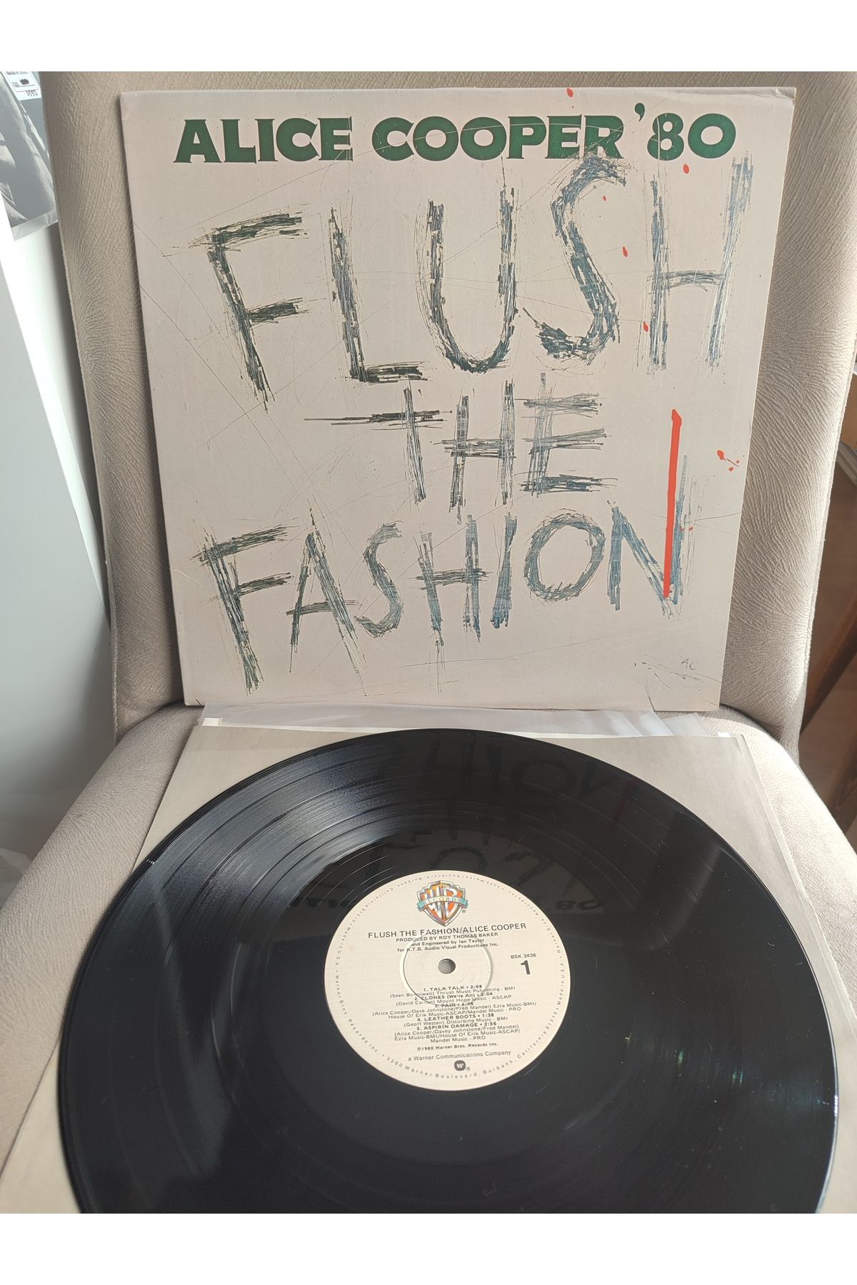 Plakperest ALICE COOPER ’80 - Flush The Fashion - 1980 USA Basım LP Plak 2.EL