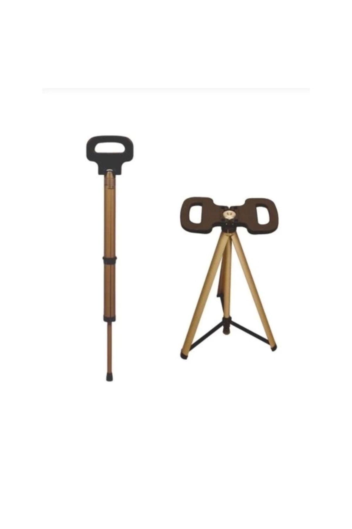 ETT Katlanabilir Baston Tabure, Walking stick and portable stoo