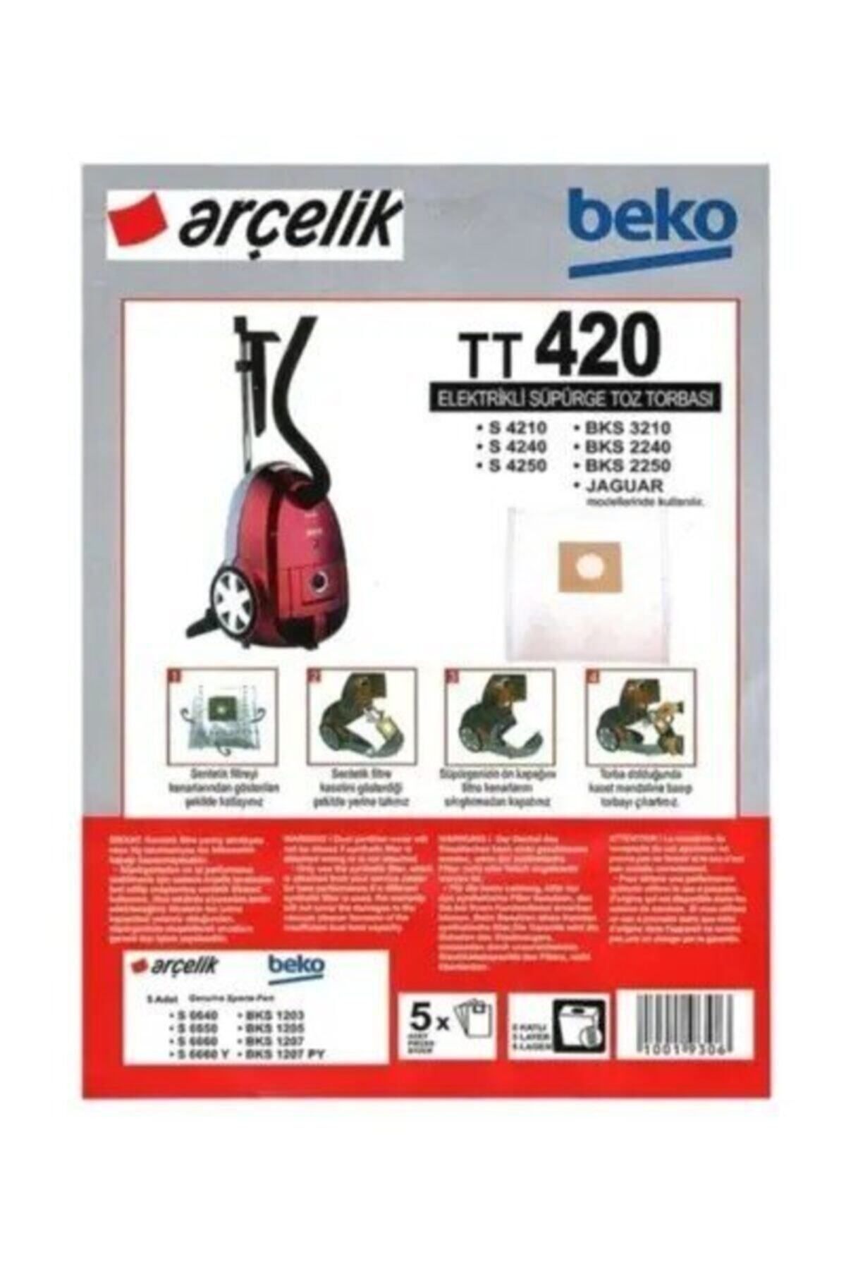 Beko Bks 2240 Süpürge Toz Torbası (10 Adet)