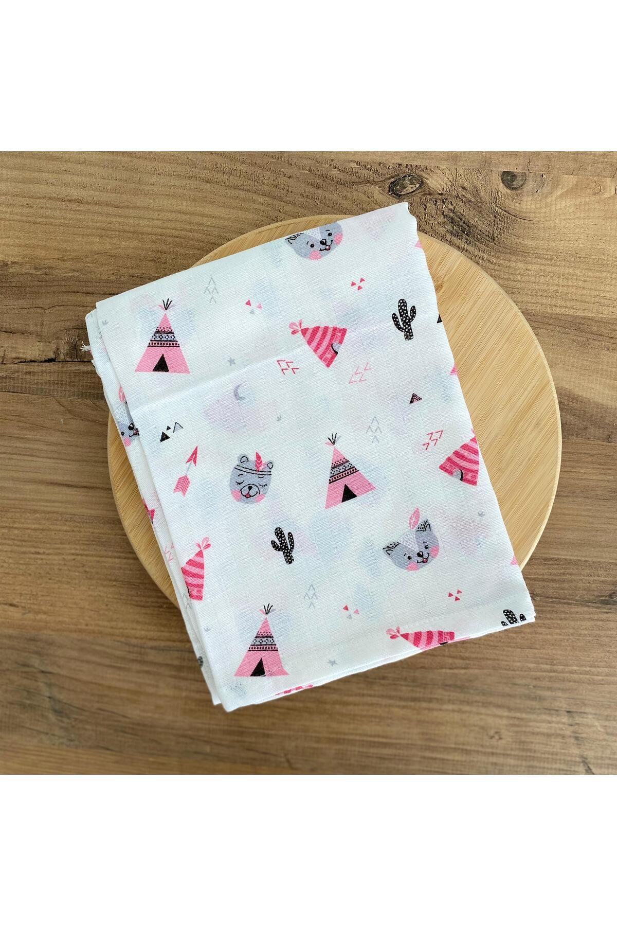 KAYRASTORETESETTÜR %100 Pamuklu 80x100 Bebek Müslin Battaniyesi