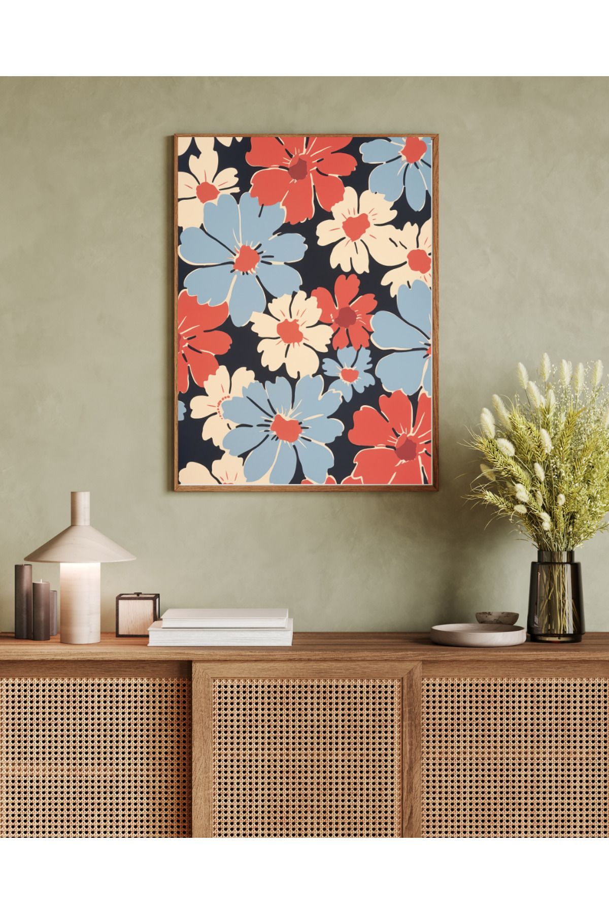 woodhomeworks tek parça salon ofis dekor tablo