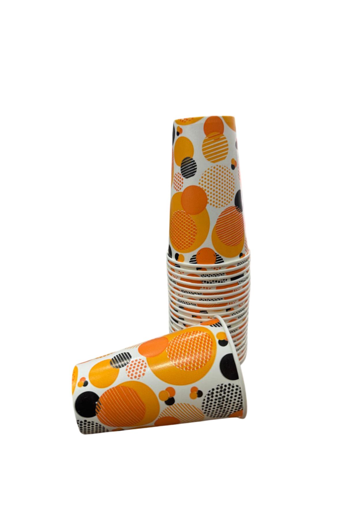 PRATİK SHOP 12 Oz Karton Bardak Limonata Bardağı Portakal Suyu Bardağı 2000 li
