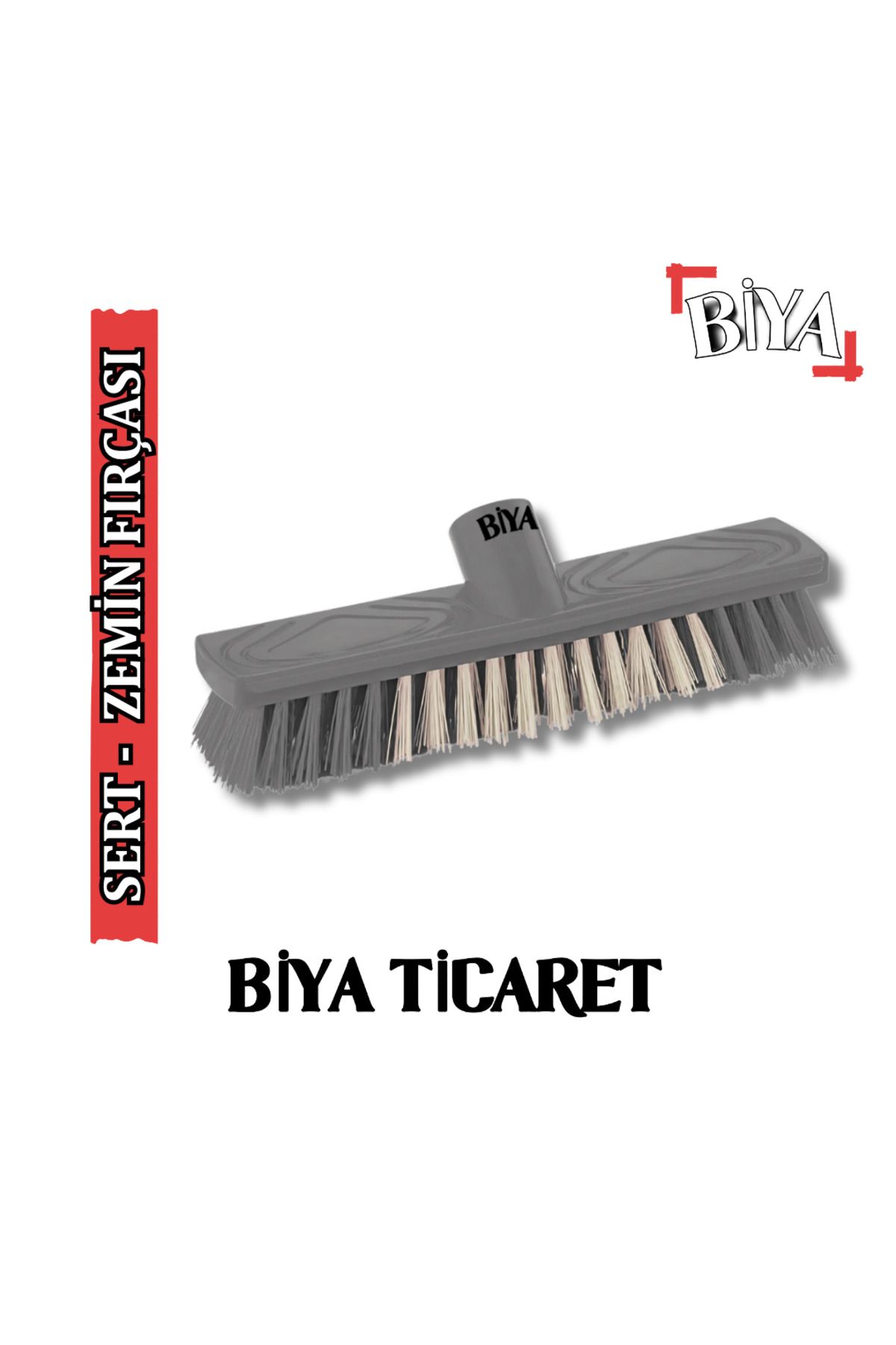 BİYA Lüks Sert Yer Fırçası Gri