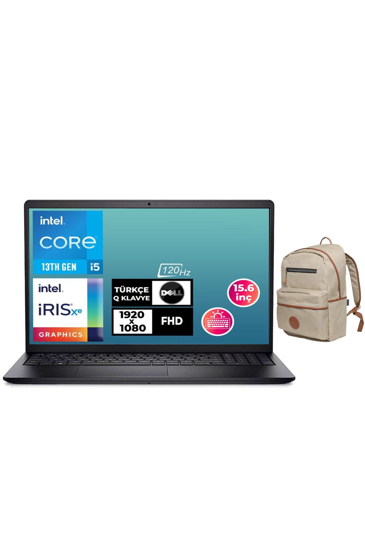 Dell Vostro 3530 i5-1334U 32GB 1TB SSD 15.6" Freedos Laptop + Çanta N3409PVNB3530U 019