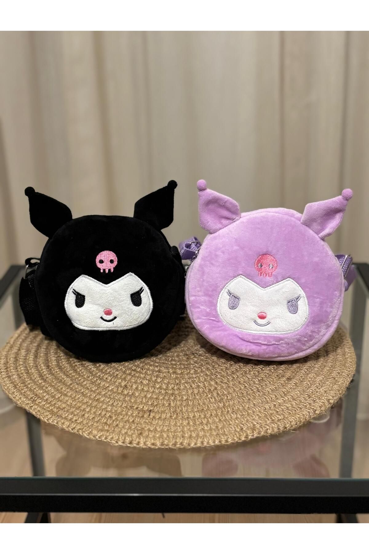 Beyaz Dükkan Kuromi askılı peluş kız çocuk çanta
