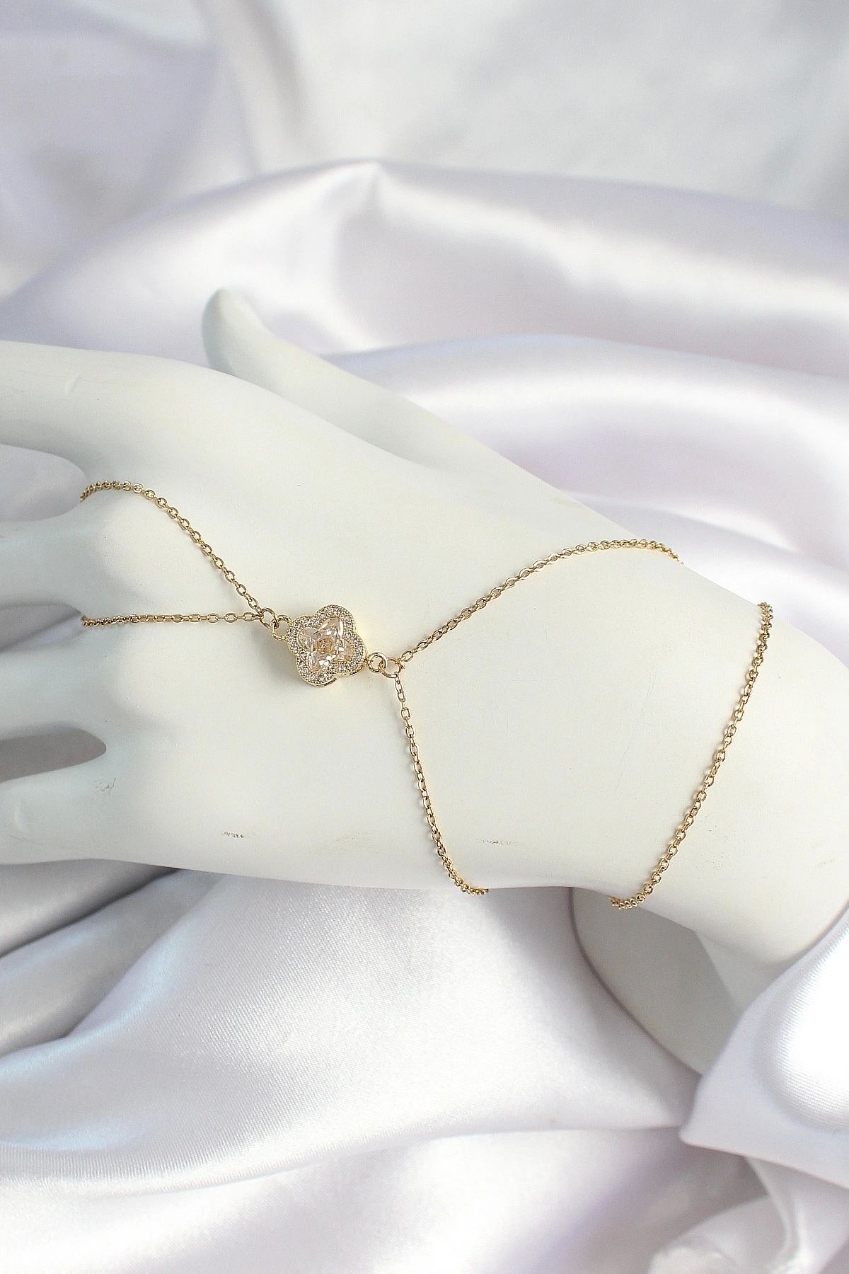 OurStyles 316l Çelik Zincirli Gold Renk Zirkon Taşlı Şahmeran - Tj-sn650 - Tarz - Trend Ürün - Tarz