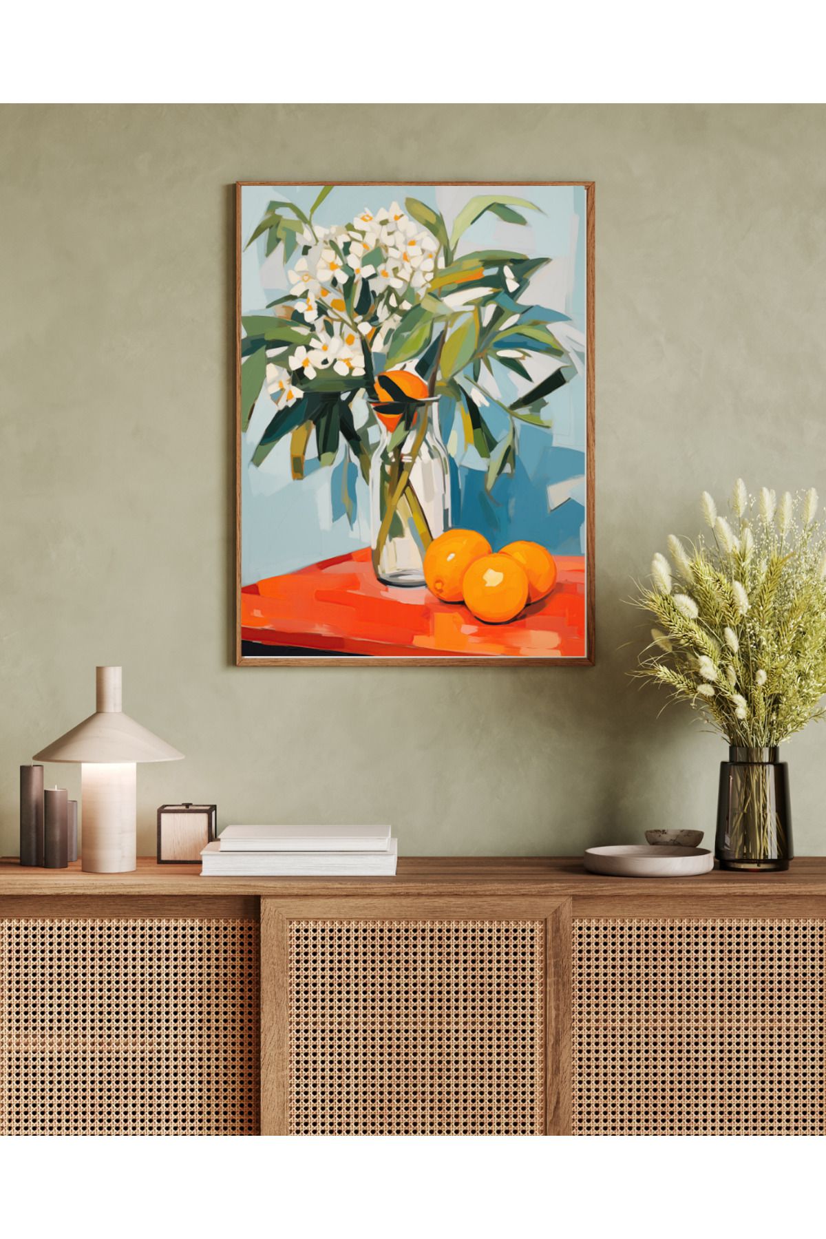 woodhomeworks tek parça salon ofis dekor tablo