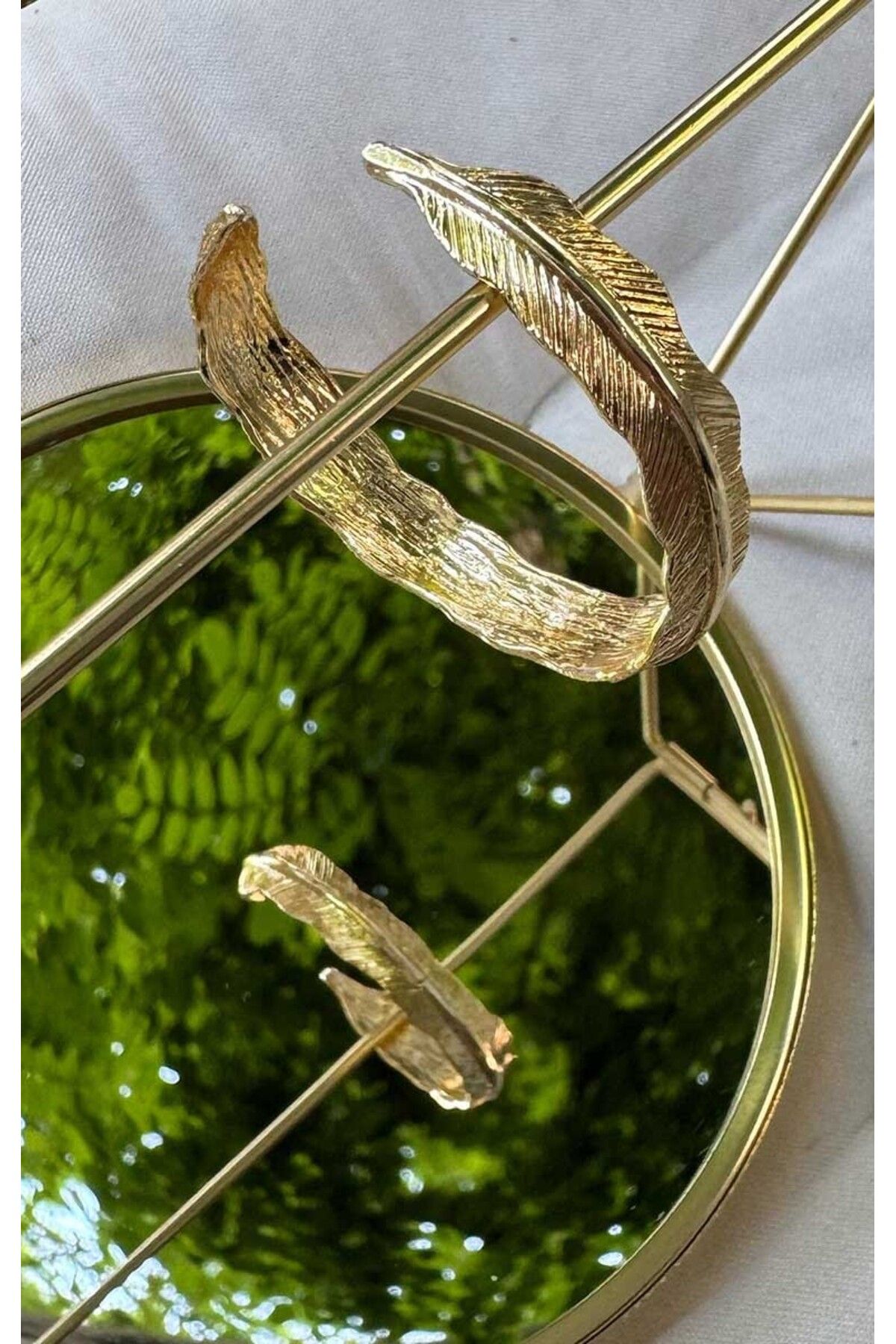 BYP Atelier Kuş Tüyü Bileklik Gold