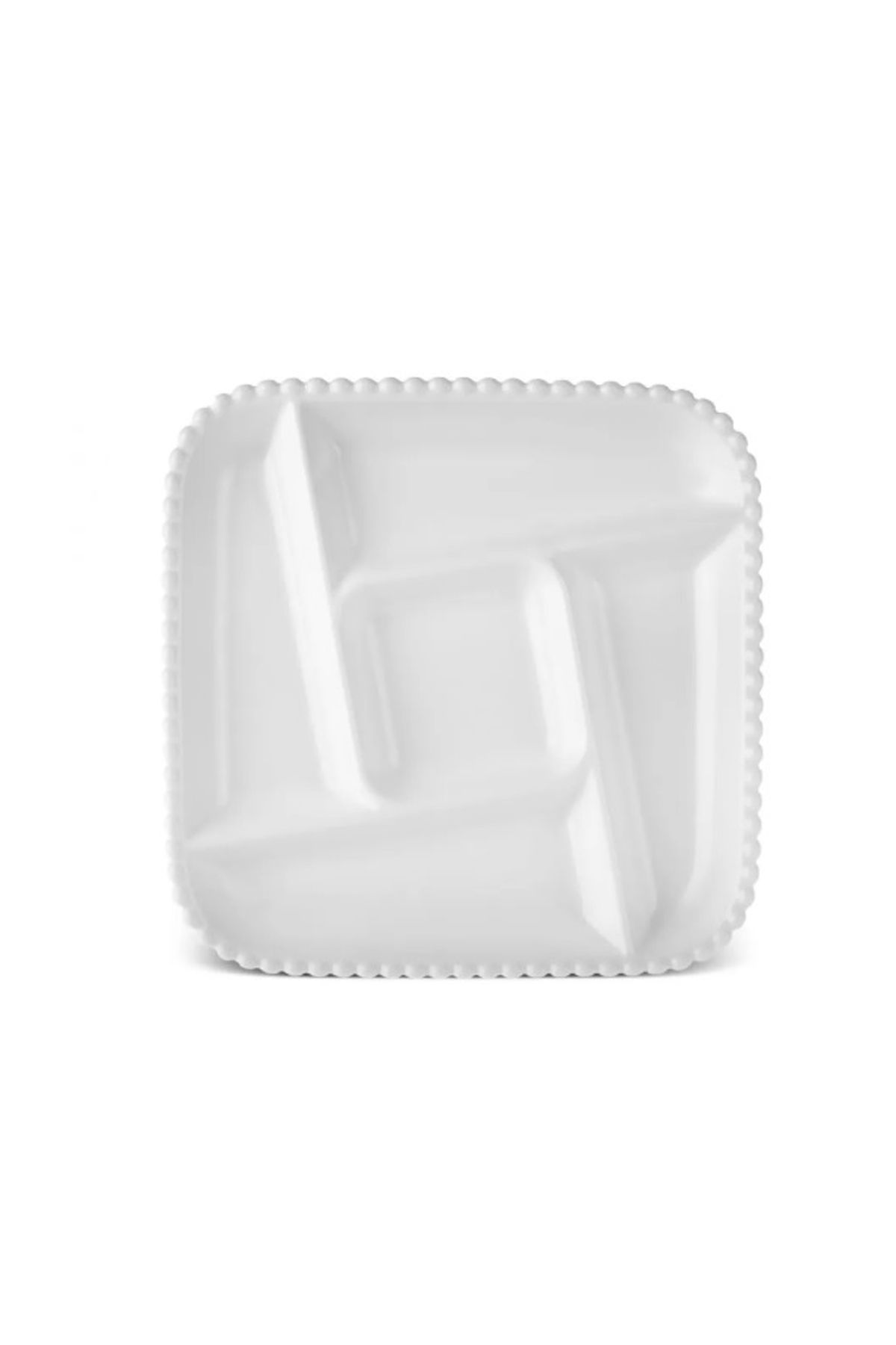 3D HOME Carmen Perla 5 Bölmeli Kare Sunum Tabağı 27 Cm