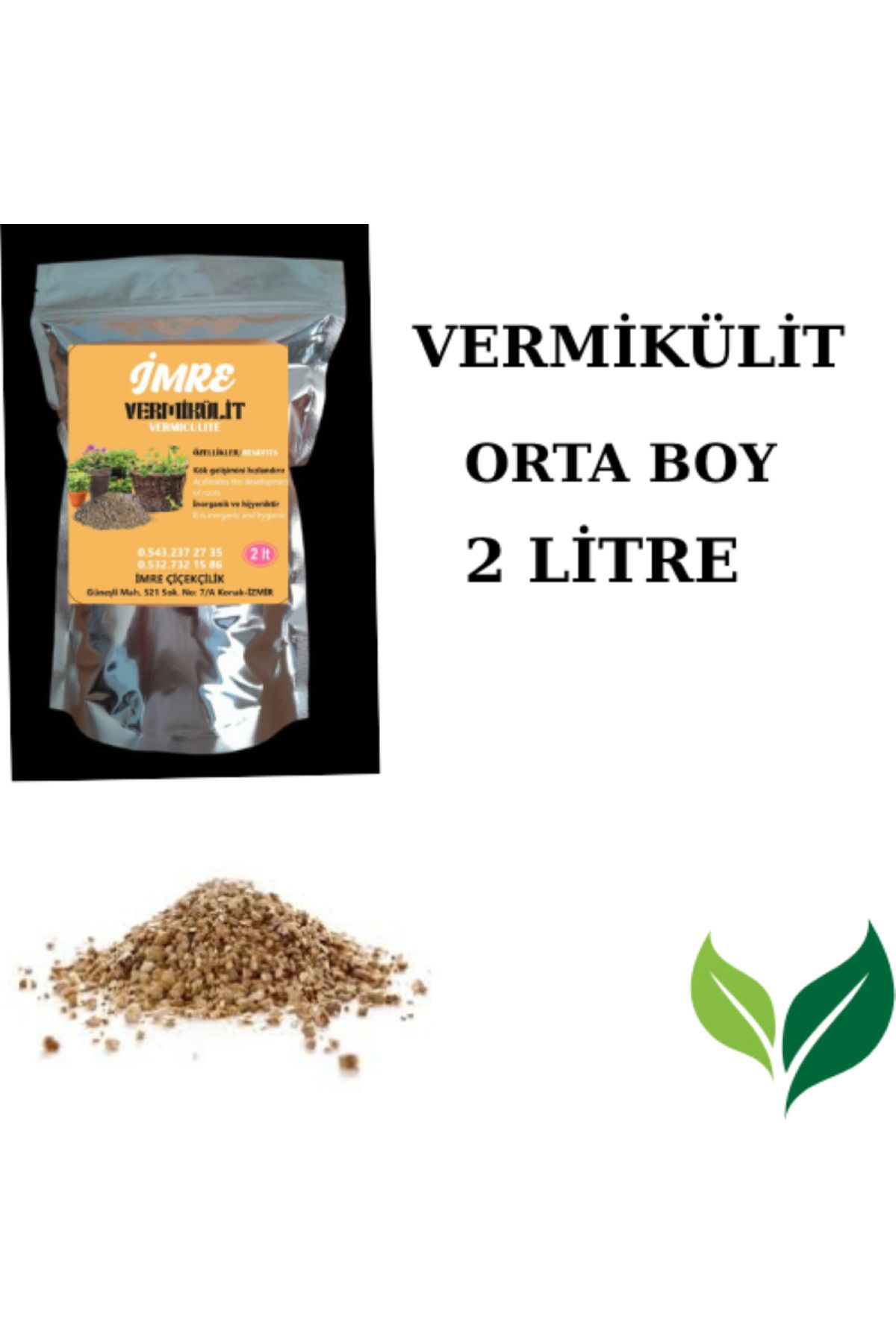 İMRE ÇİÇEKÇİLİK VERMİKÜLİT 2 LİTRE ORTA BOY