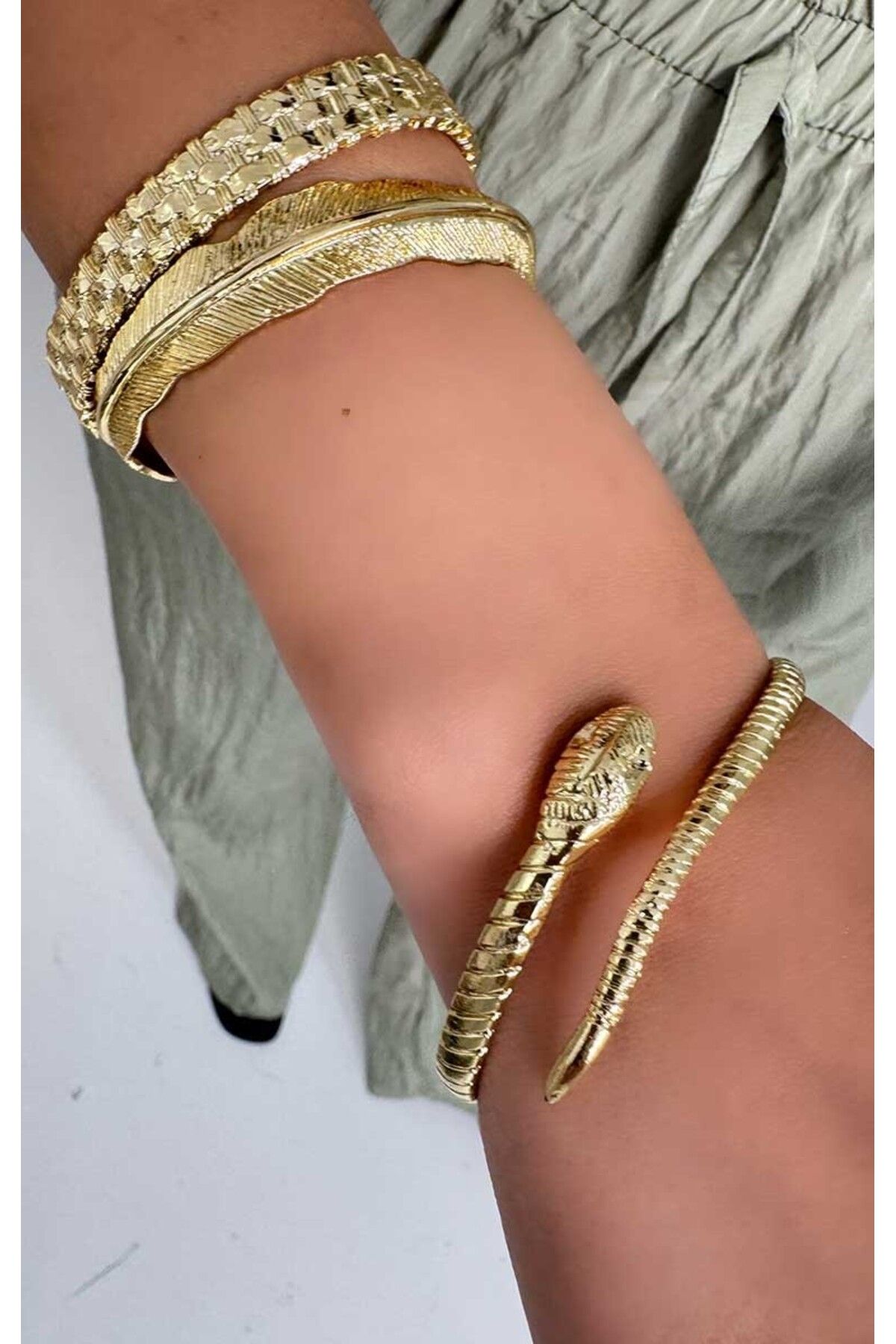 BYP Atelier Yılan Ruhu Bileklik Gold