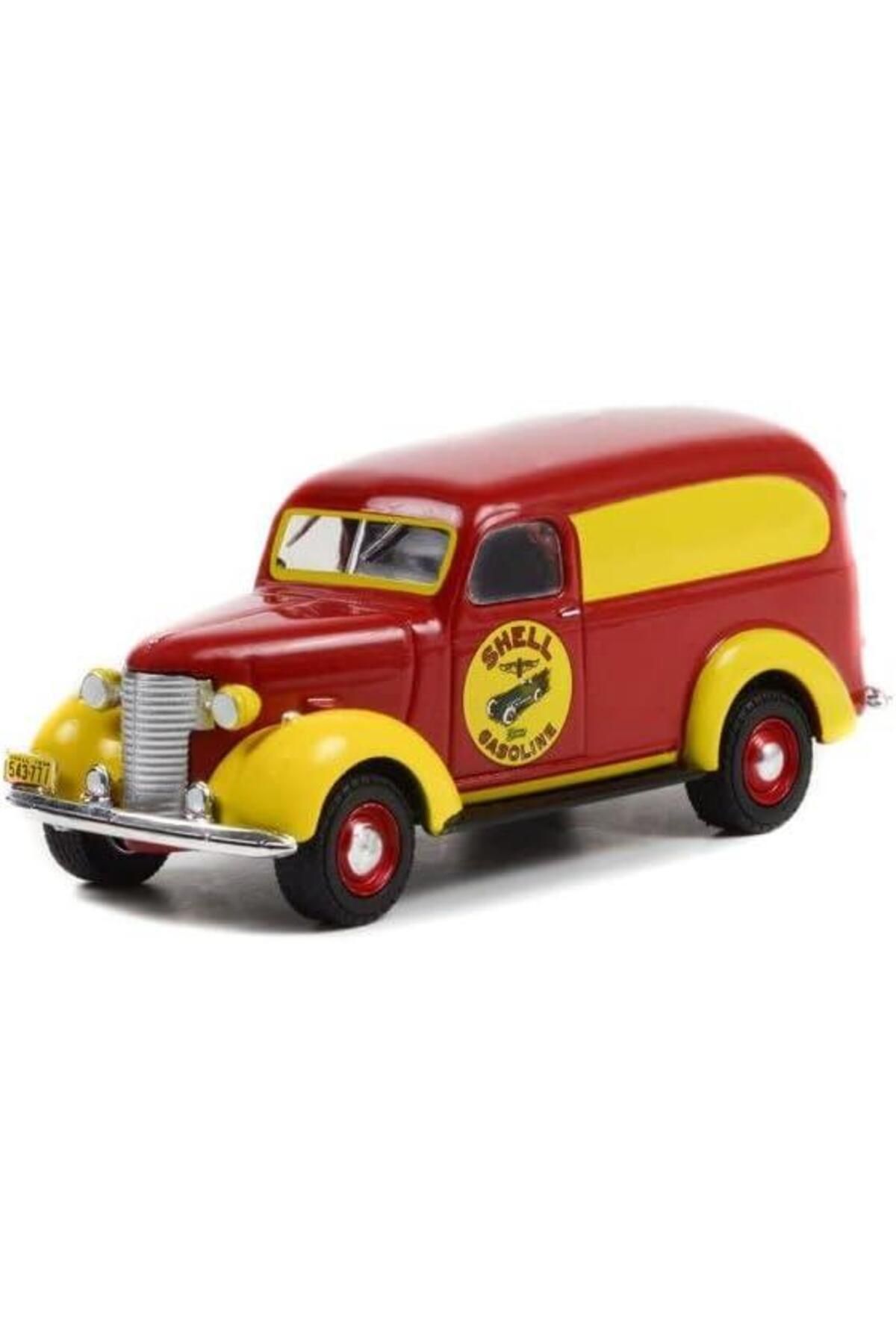 Greenlight 1939 Chevrolet Panel Truck Shell Gasoline 1/64 Model Araba