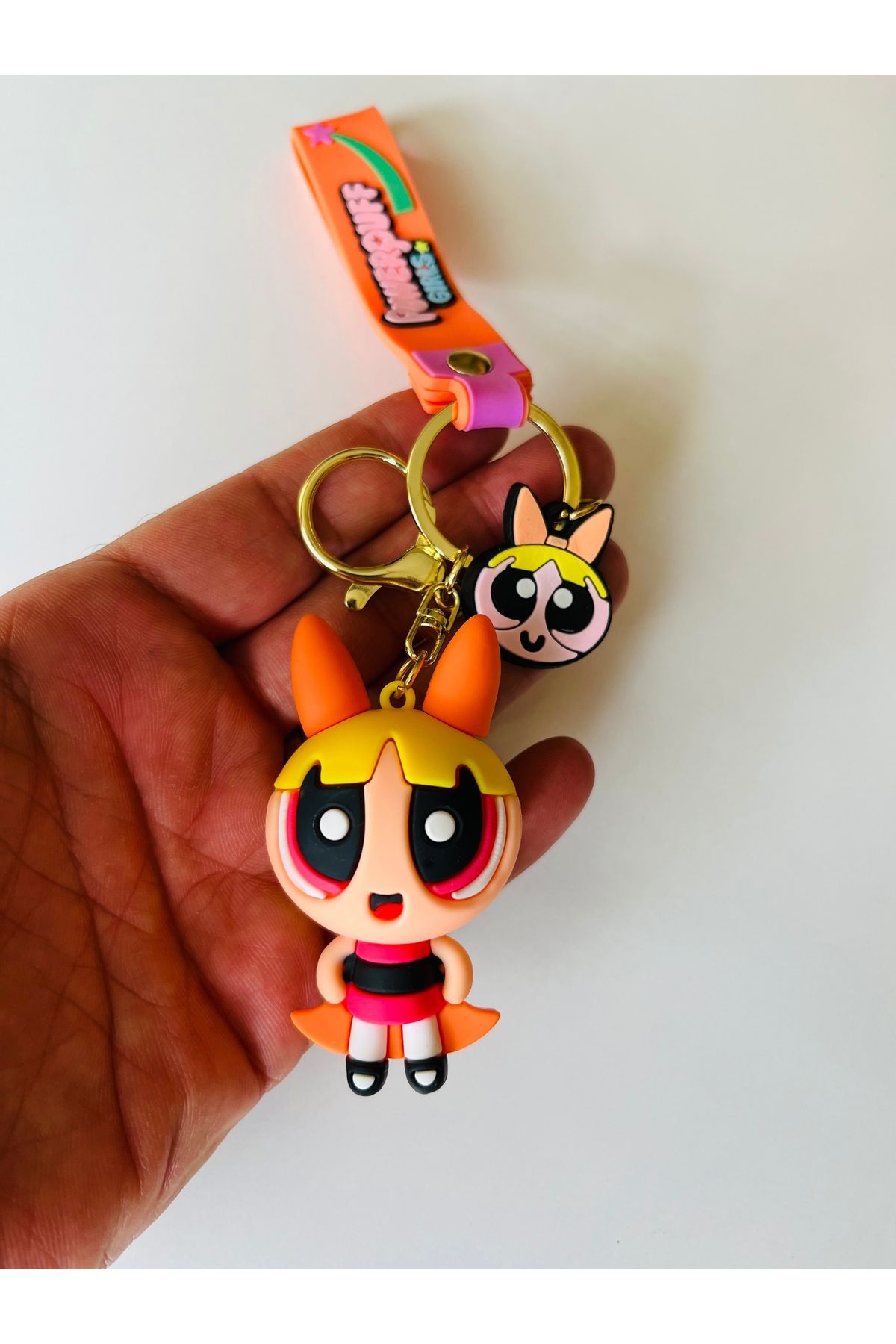 Açıkmeşe Ev Yaşam Ürünleri Powerpuff Girls Anahtarlık Çanta Süsü Çanta çarm