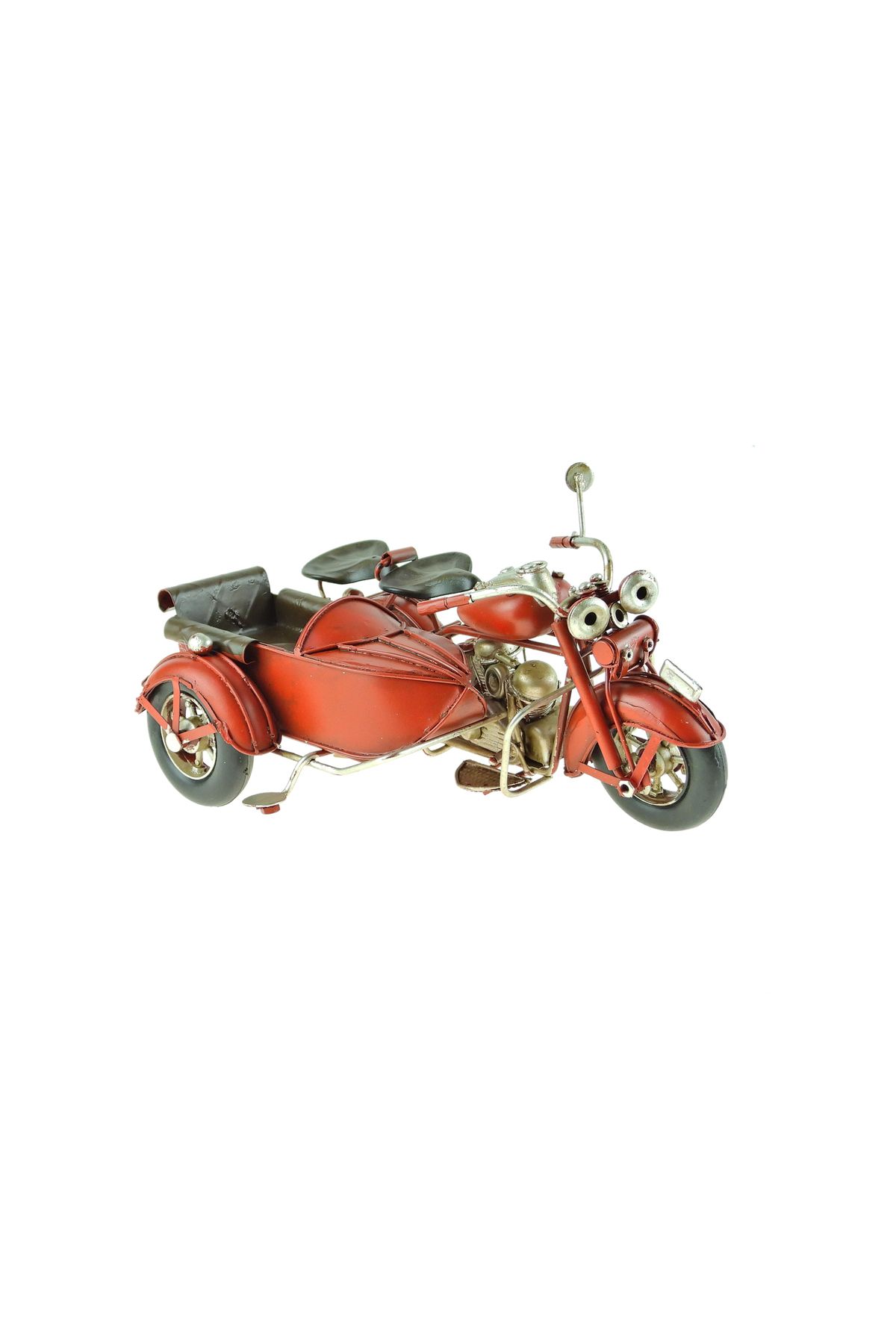 Erzi Motosiklet Dekoratif Metal Motosiklet Sepetli 15 Cm