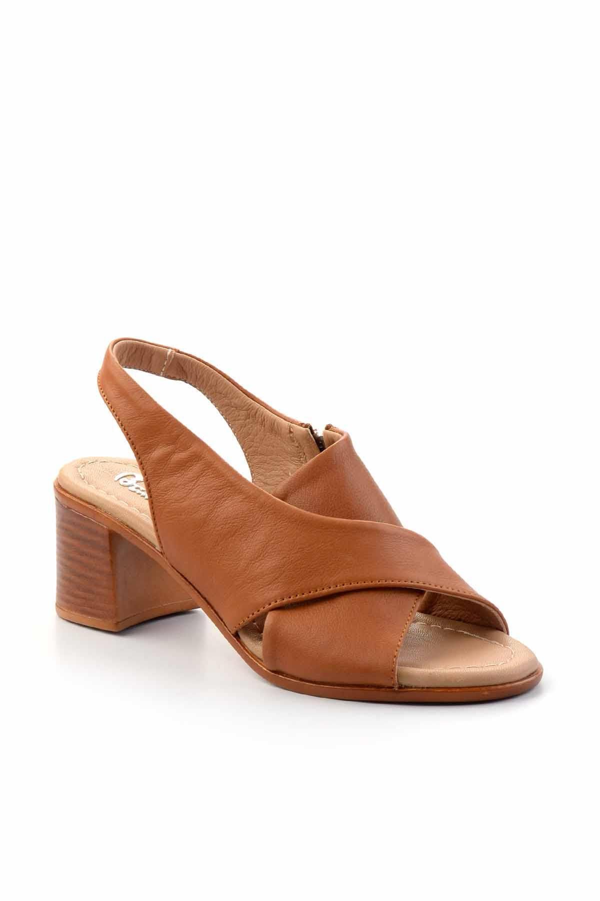 Bambi-Barna valódi bőr női klasszikus sarkú cipő K 05586452803 3
