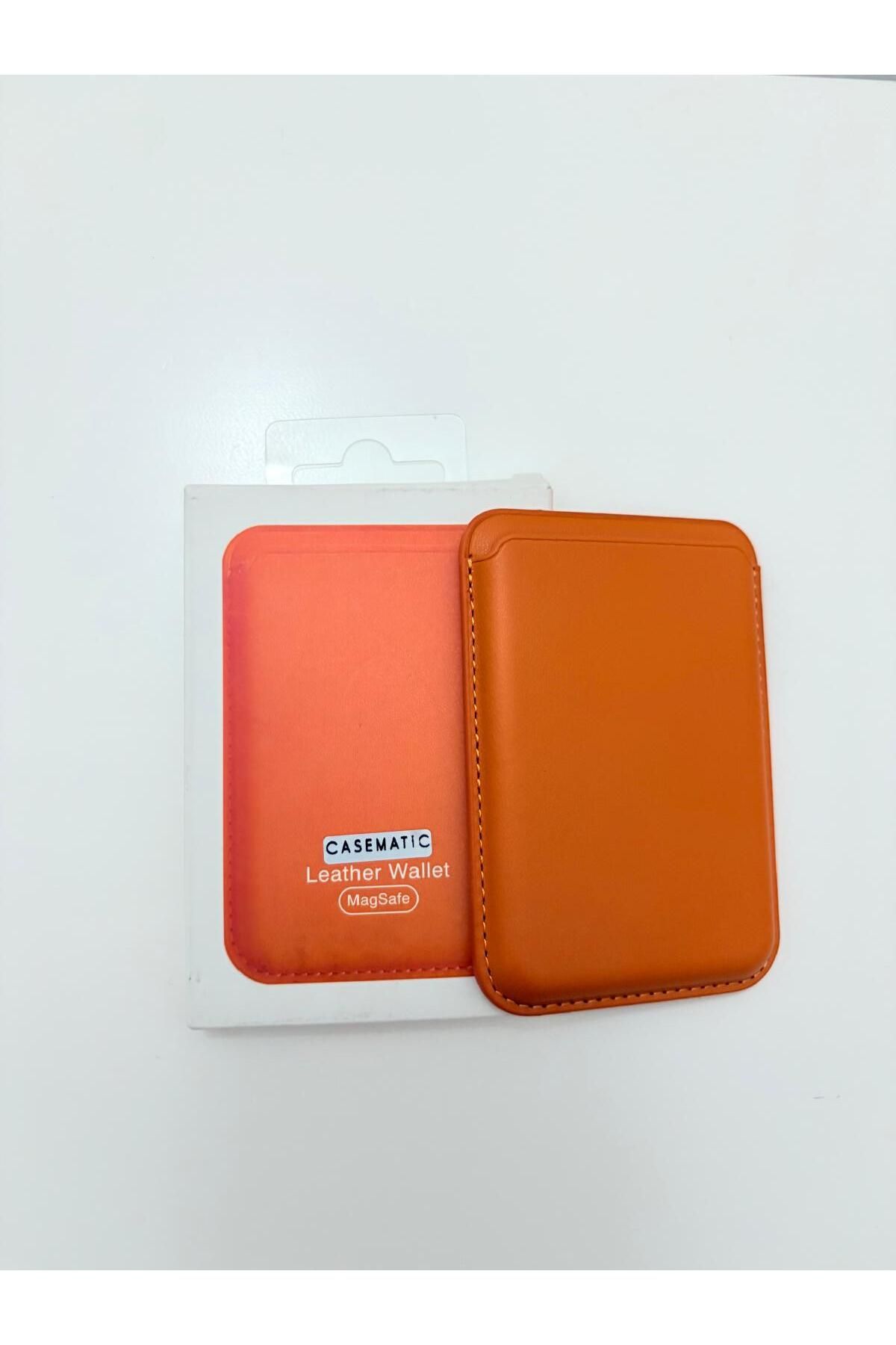 Store Tüm Iphone Modelleri İle Uyumlu Magsafe Özellikli Deri Manyetik Cüzdan Kartlık
