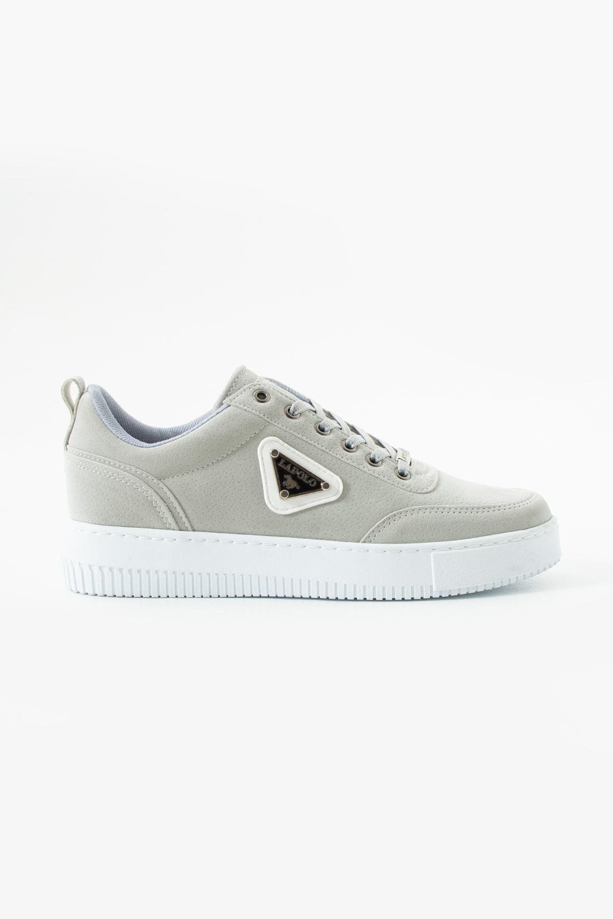 L.A Polo Kalın Tabanlı Buz Renk Süet Erkek Sneaker