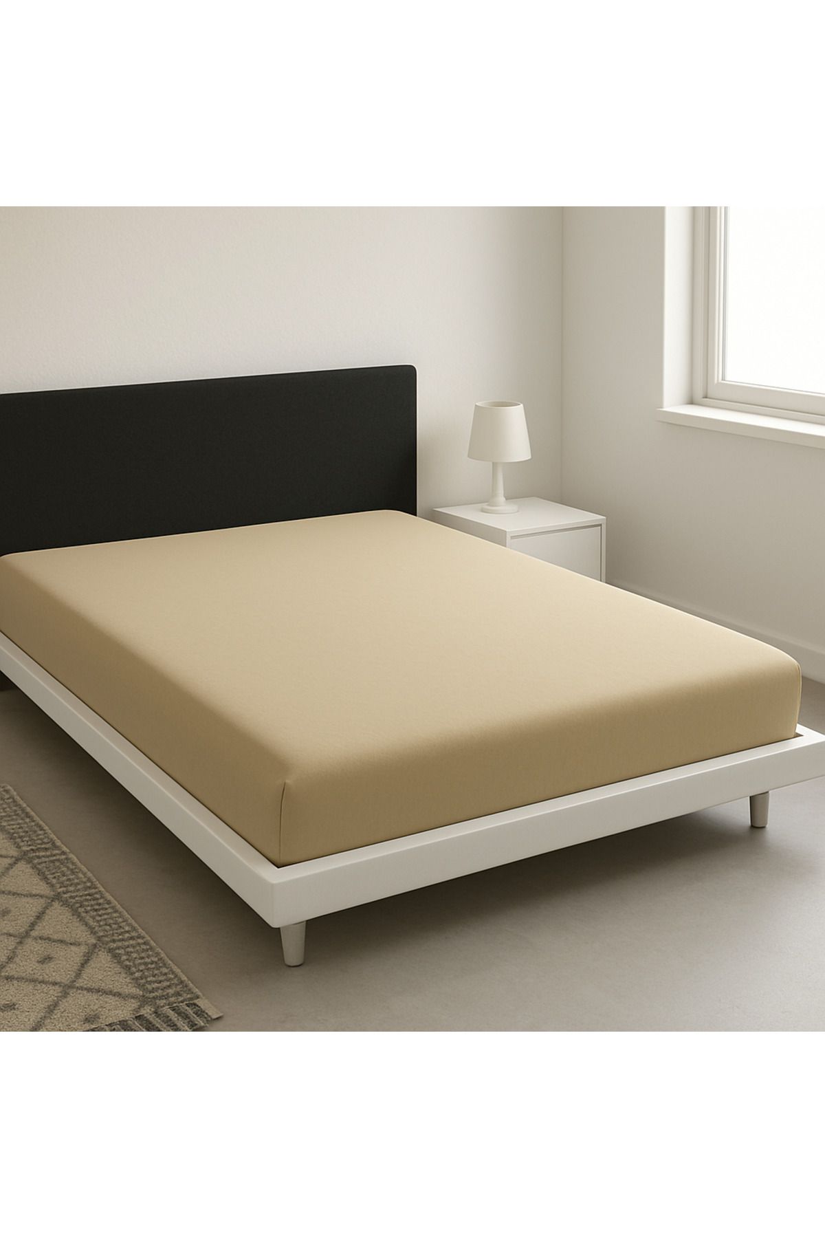 cs ilkim Lastikli Pamuk Penye Çarşaf 160x200 - fitted sheet