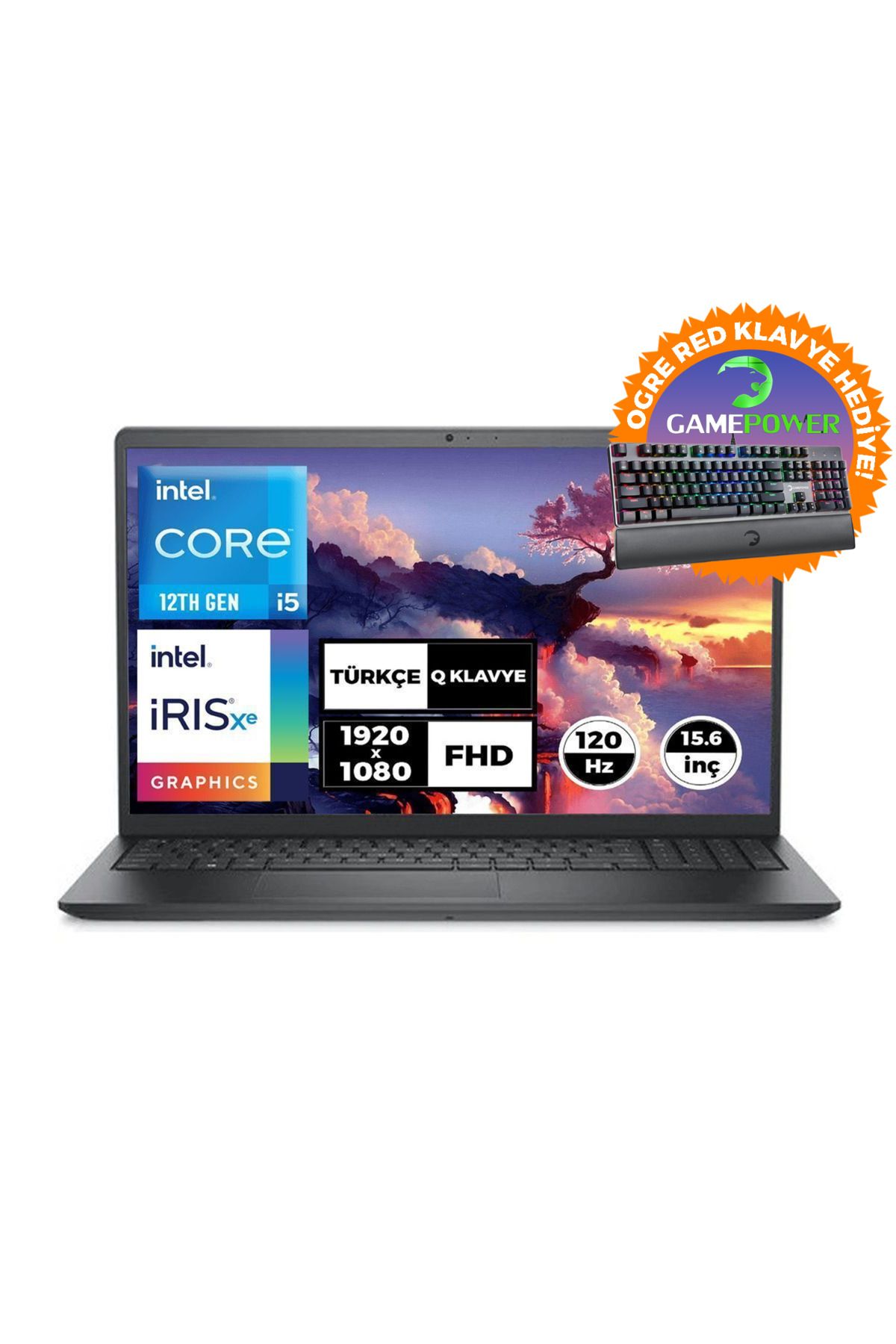 Dell VOSTRO 3520 i5-1235U 16GB 1TB SSD Fdos 15.6"FHD Laptop + Klavye N1611PVNB3520U 037
