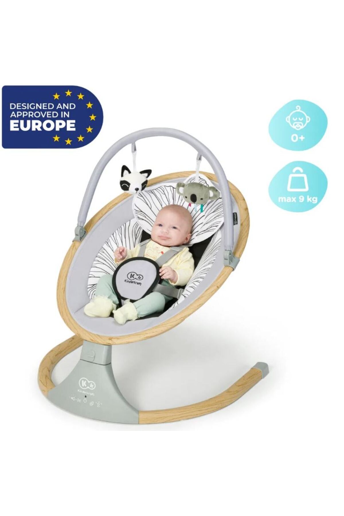 Kinderkraft LUMI Otomatik Sallanan Oyuncaklı Ana Kucağı