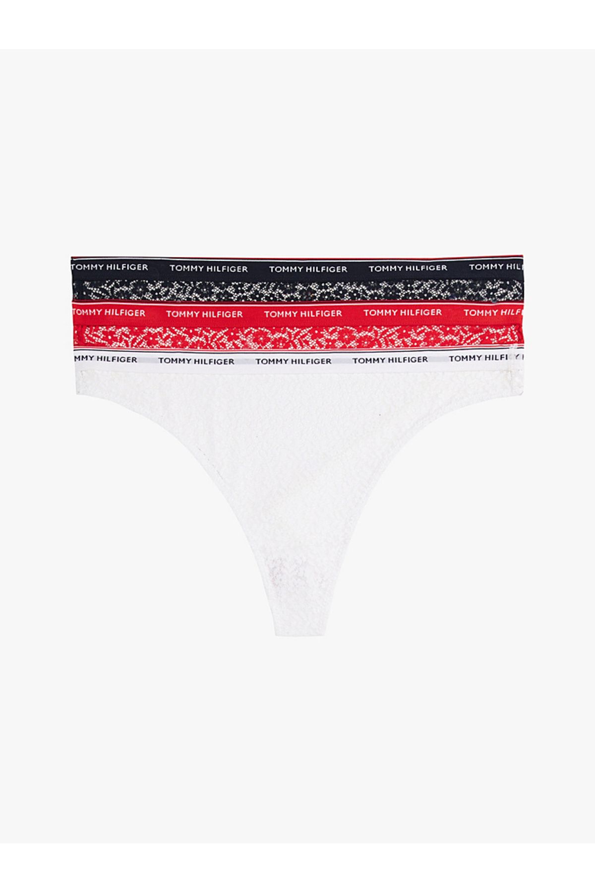 Tommy Hilfiger 3-Pack Premium Essential Floral Lace Thongs